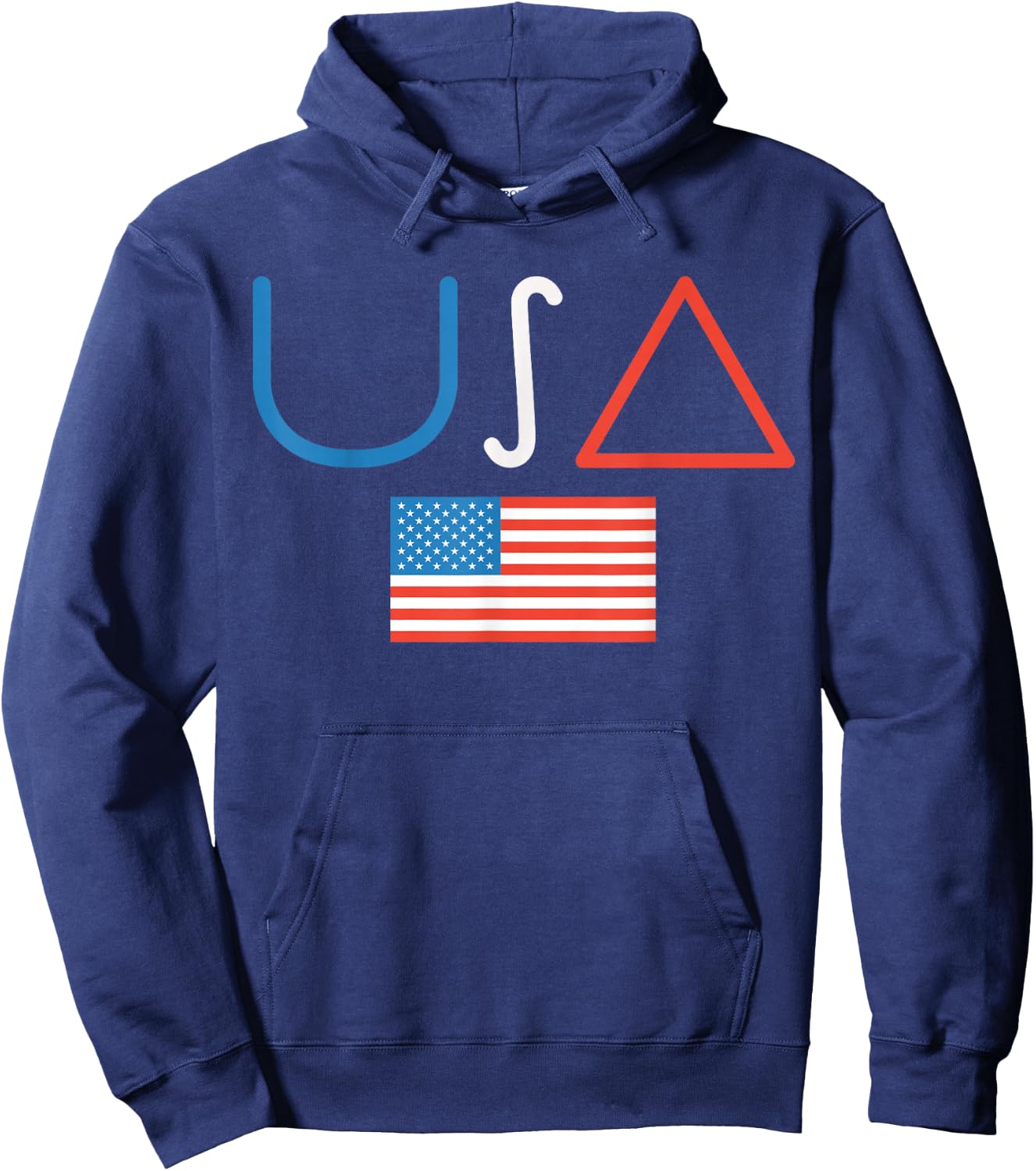 USA Math Symbols American Flag Math Teacher 4th Of July Hoodie - Hoodie | Navy