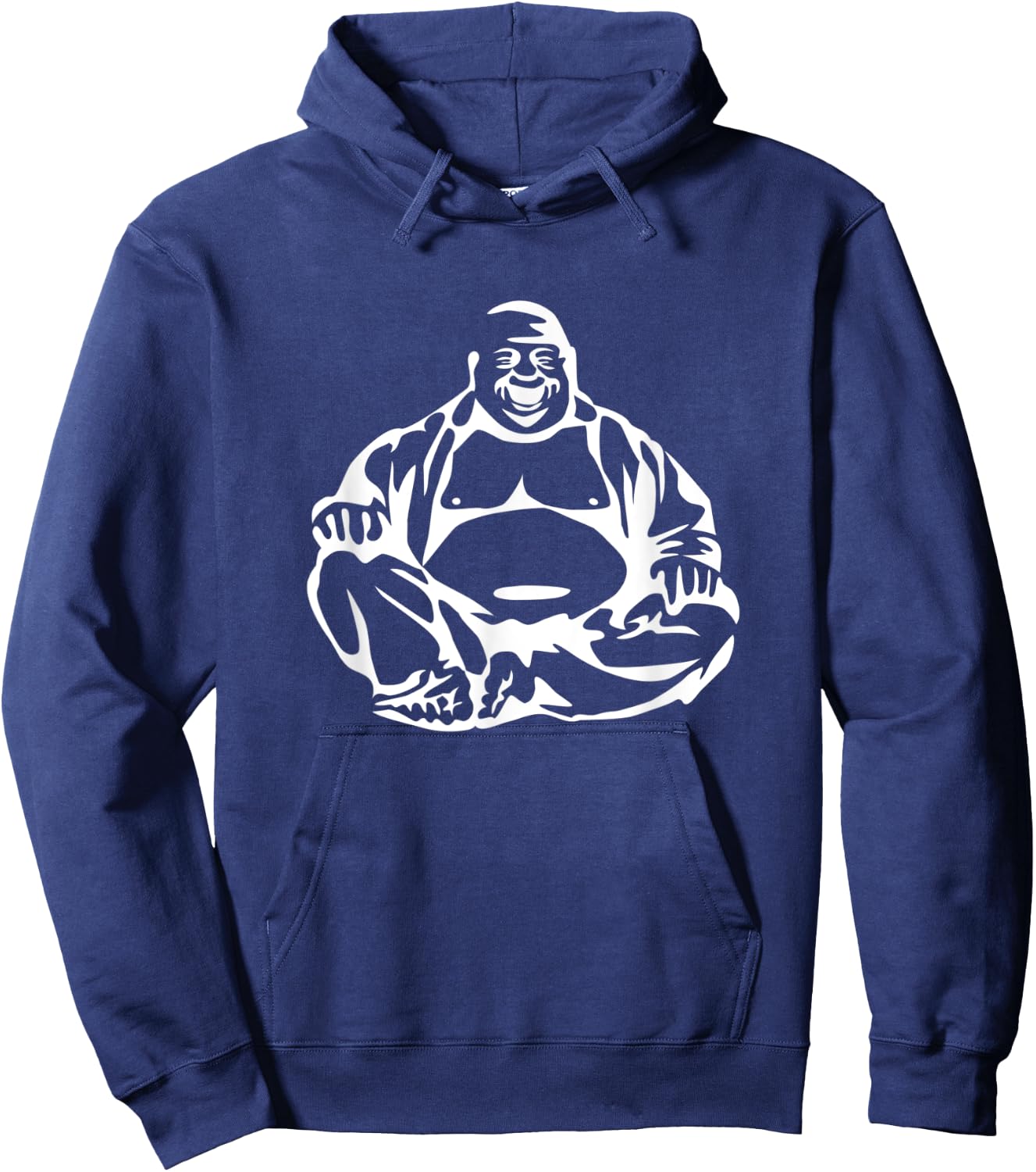 "Fat Laughing Budai" Buddha Hoodie - Hoodie | Navy