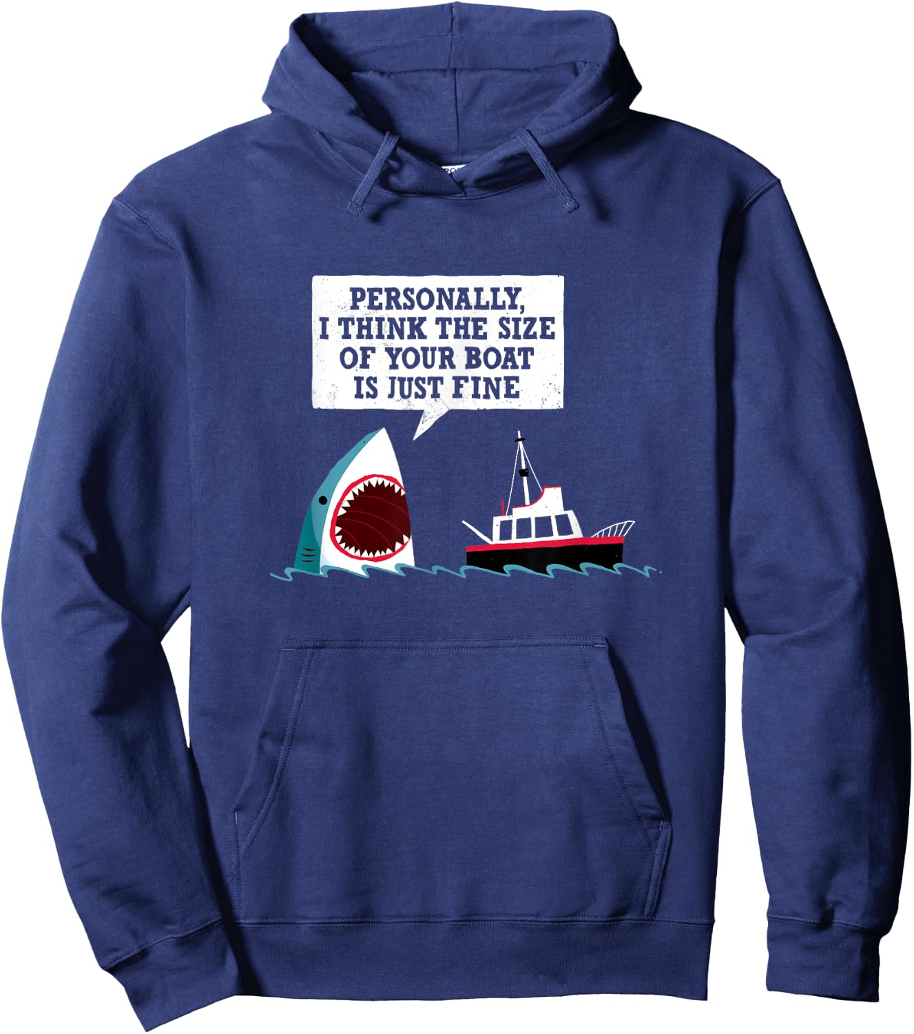 Funny Shark Movie - Polite Shark - Official DinoMike Design Hoodie - Hoodie | Navy