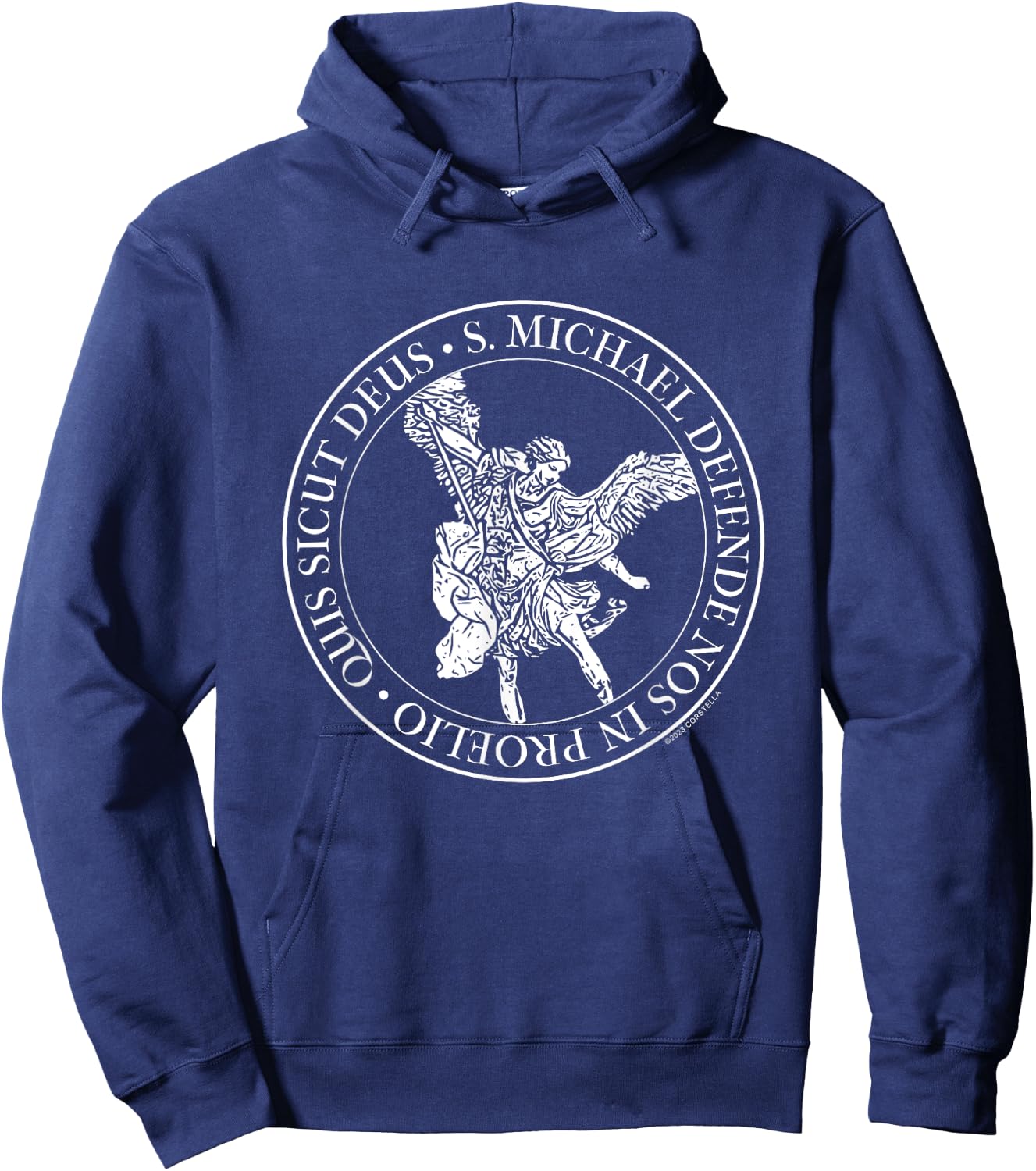 Quis Sicut Deus Hoodie - Hoodie | Navy