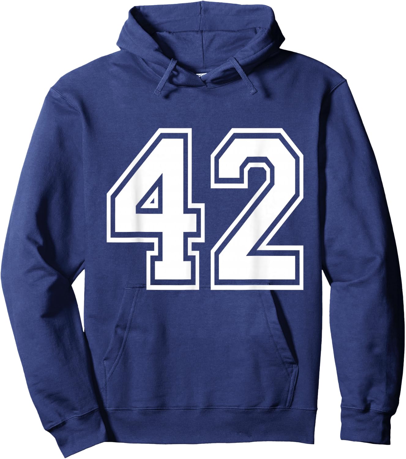 Number 42 Varsity Sports Team Jersey 42nd Birthday 42 Years Hoodie - Hoodie | Navy
