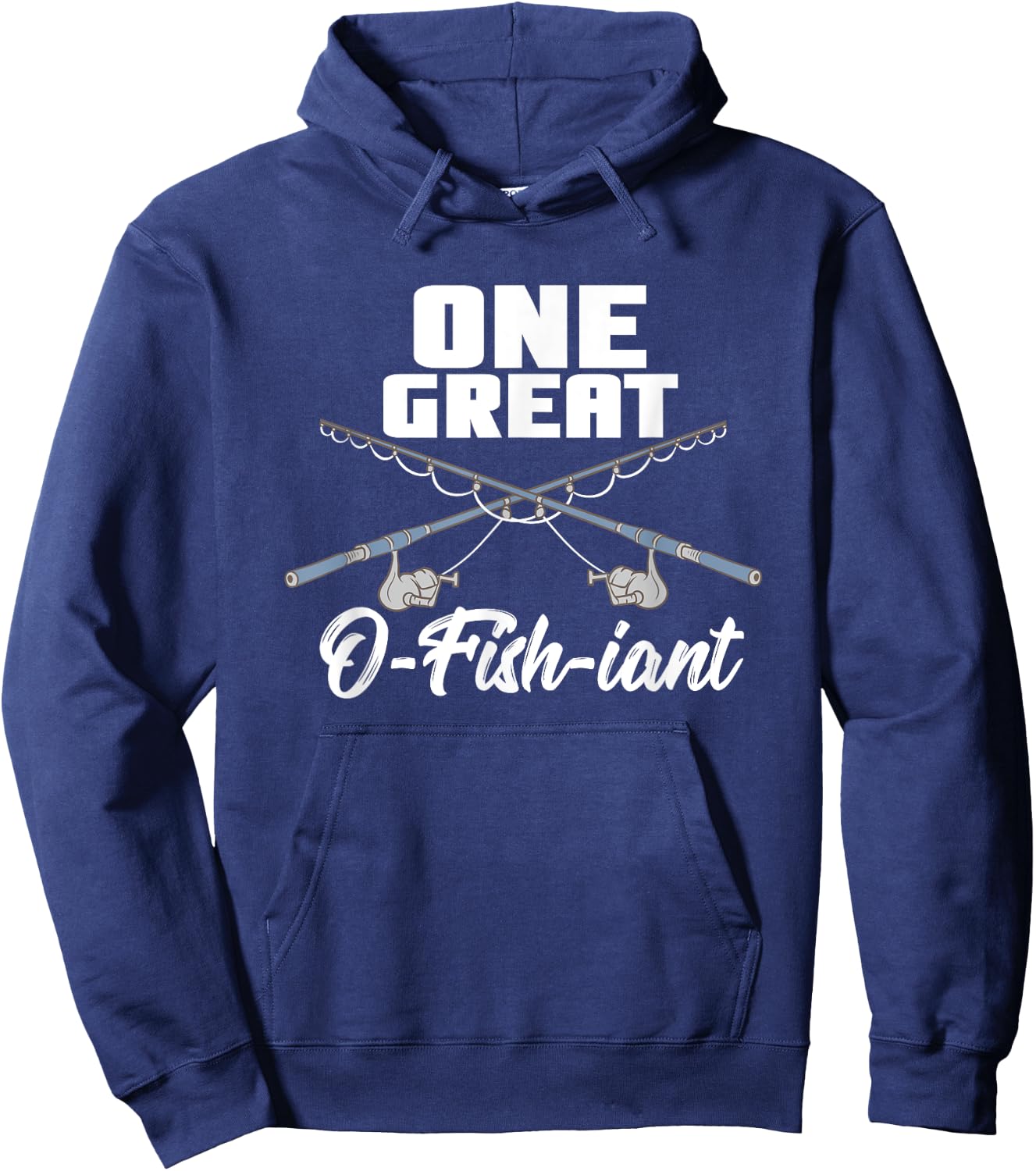 One Great O-Fish-iant Pun Fishing Lover Wedding Officiant Hoodie - Hoodie | Navy