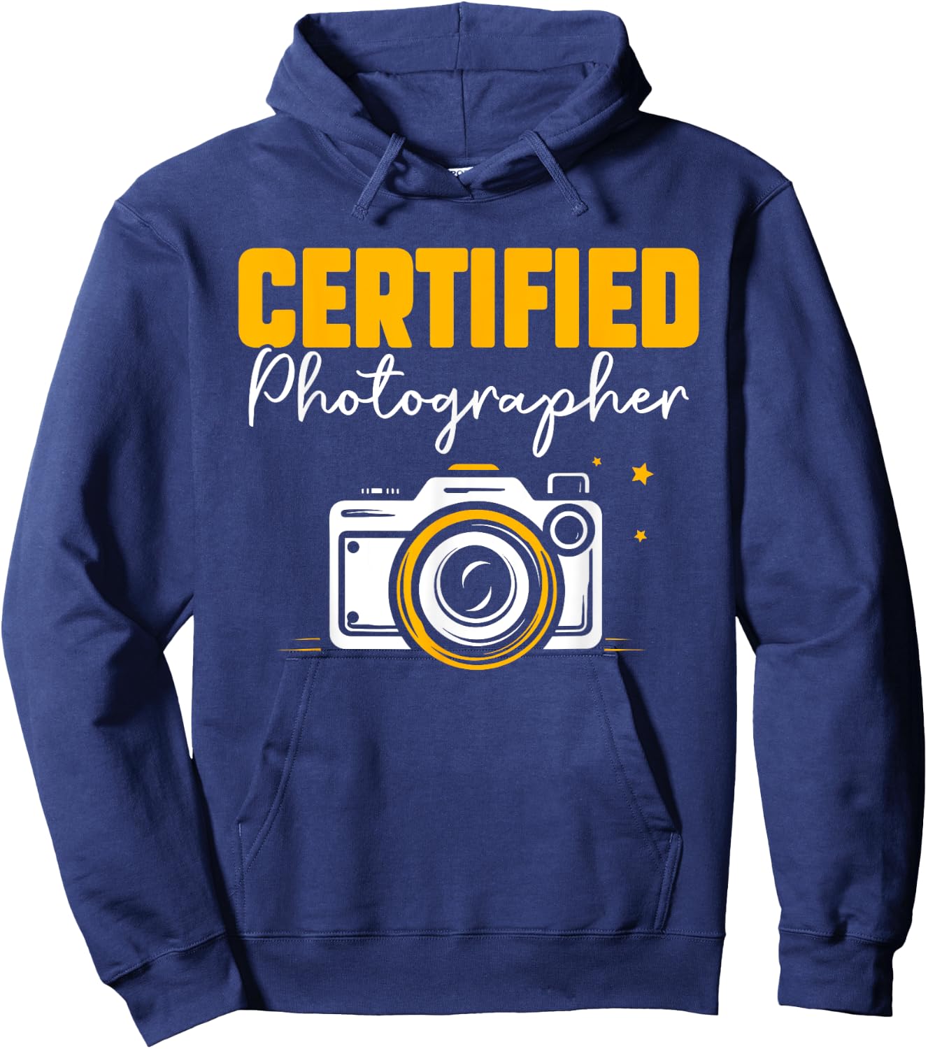 Certified Photographer Camera Job Photographers Photography Hoodie - Hoodie | Navy