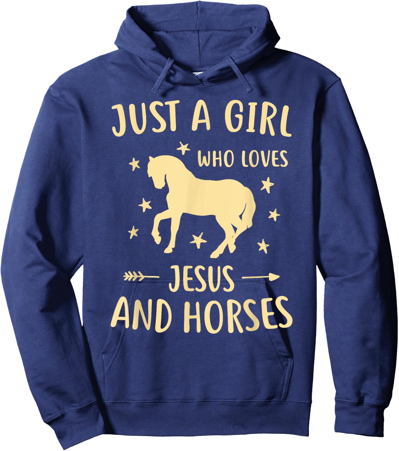 Horse Shirts Teen Girls Jesus And Horses Hoodie - Hoodie | Navy