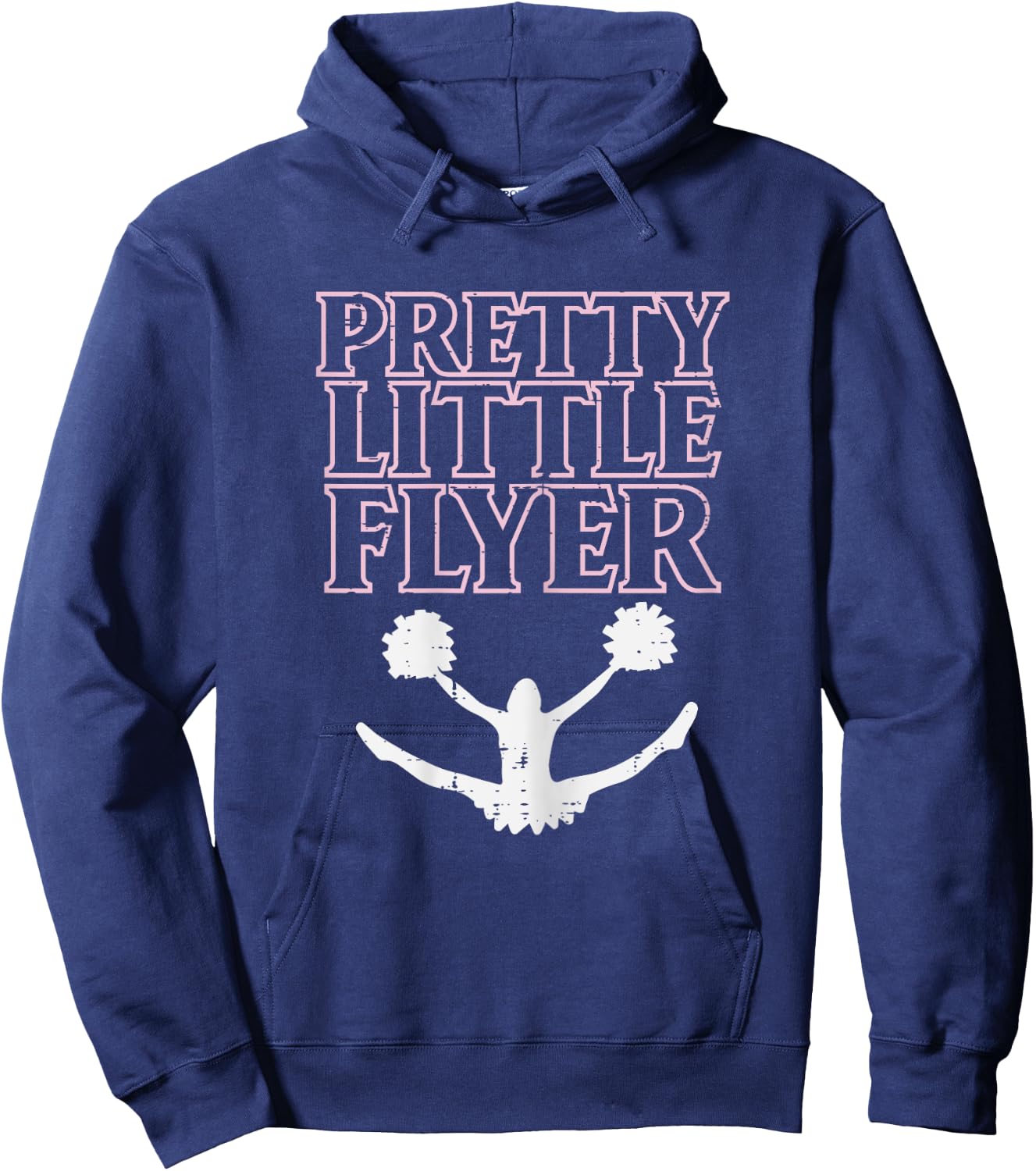Cheerleader Pretty Little Flyer Cheerleading Women Girls Kid Hoodie - Hoodie | Navy