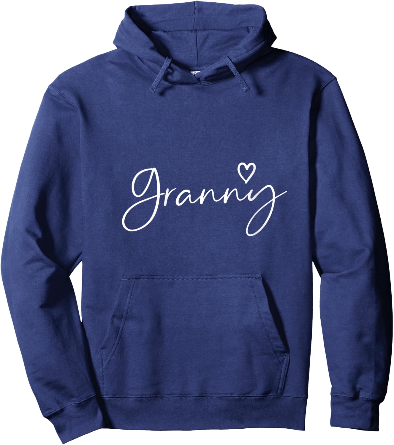 Granny Gifts Grandma Heart Mother's Day Granny V-Neck Hoodie - Hoodie | Navy