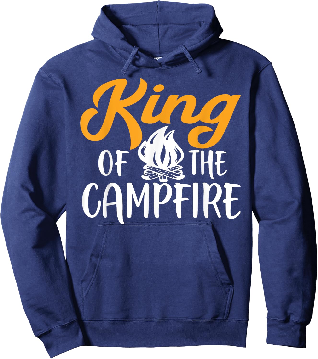 King Of The Campfire Camping Hoodie - Hoodie | Navy