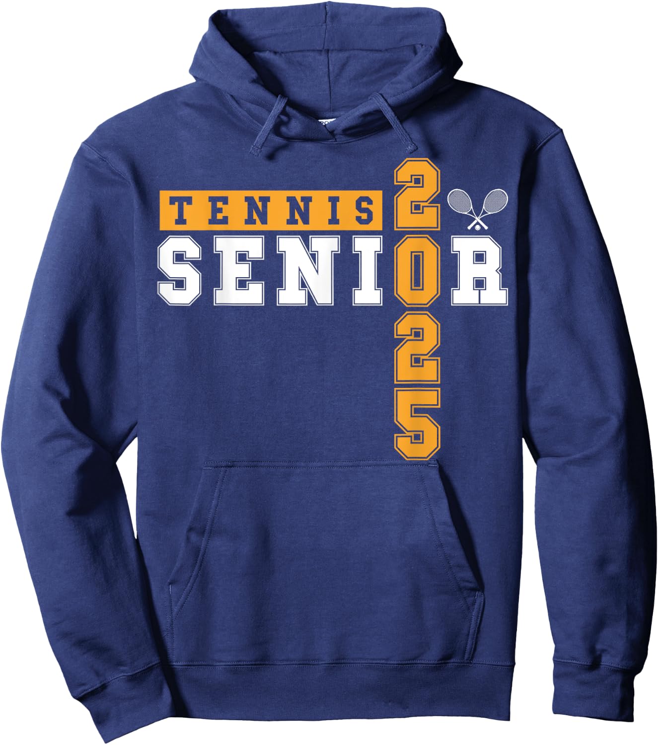 Tennis Senior Night Tennis Senior 2025 Graduation 13 Hoodie - Hoodie | Navy