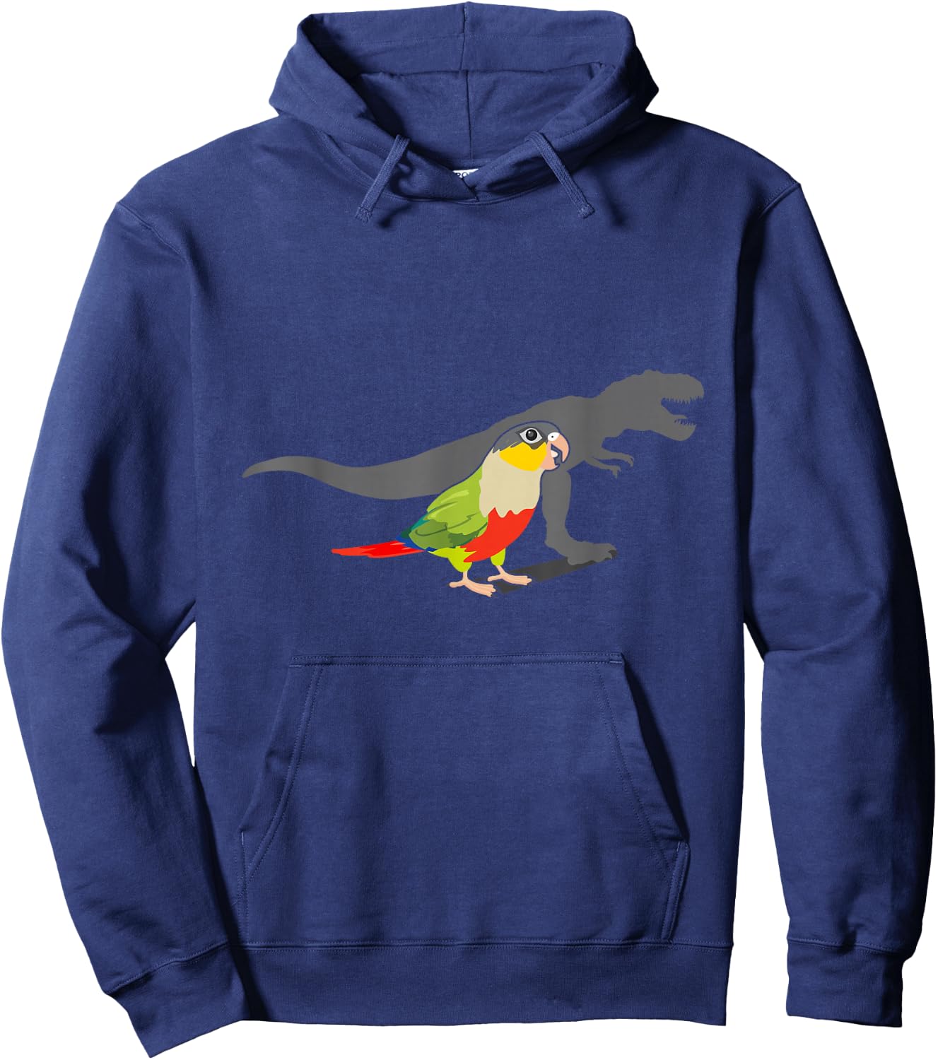 Screaming Conure T-Rex Shirt Parrot Shirt For Kids Hoodie - Hoodie | Navy