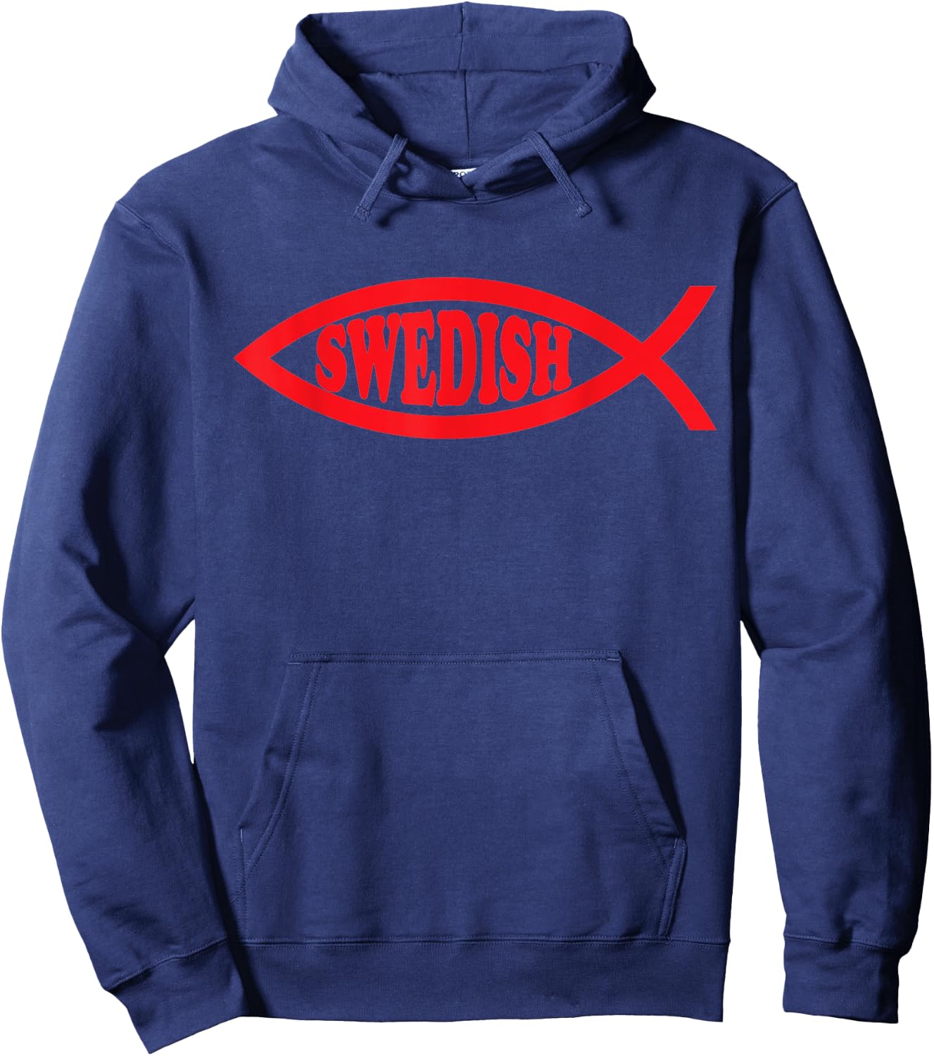 Swedish Fish Darwin Evolution Atheists Nonbeliever Gift Hoodie - Hoodie | Navy