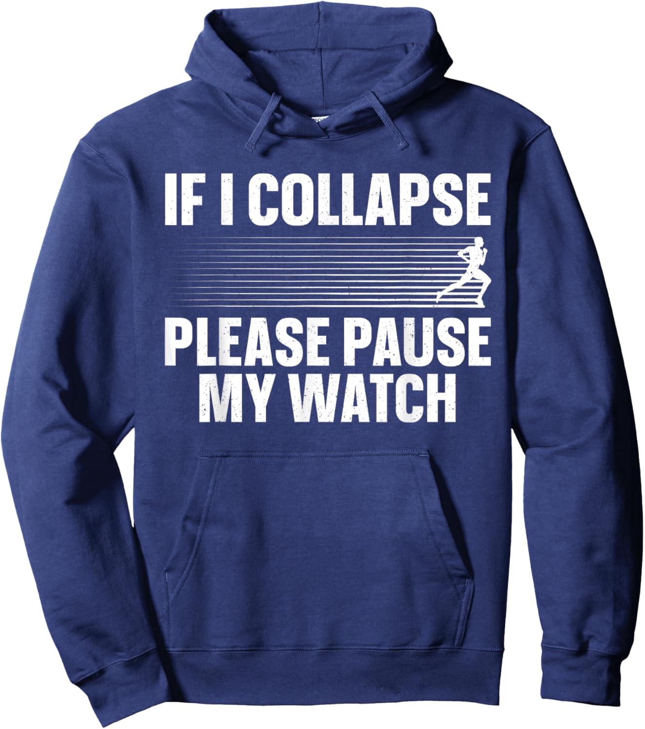Funny Marathon Runner Run Art Women Marathon Running Hoodie - Hoodie | Navy