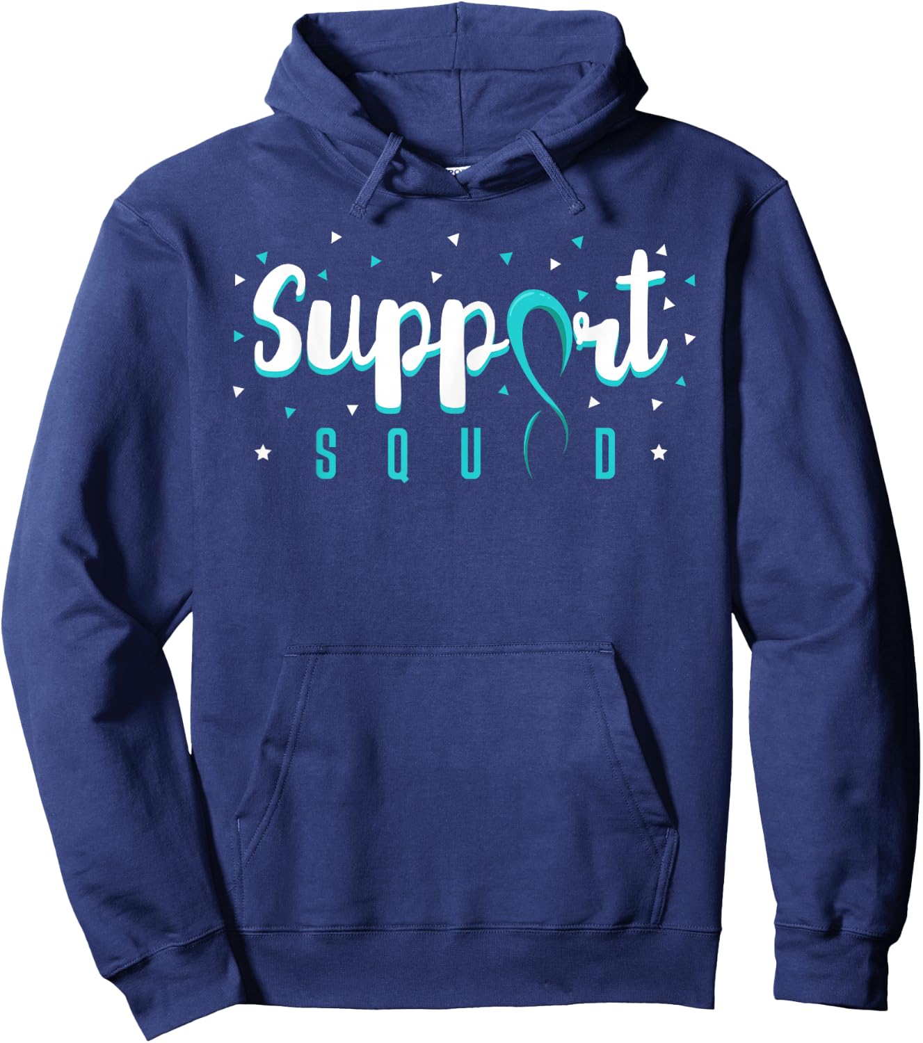 Support Squad Cervical Cancer Squamous Cell Carcinomas Hoodie - Hoodie | Navy