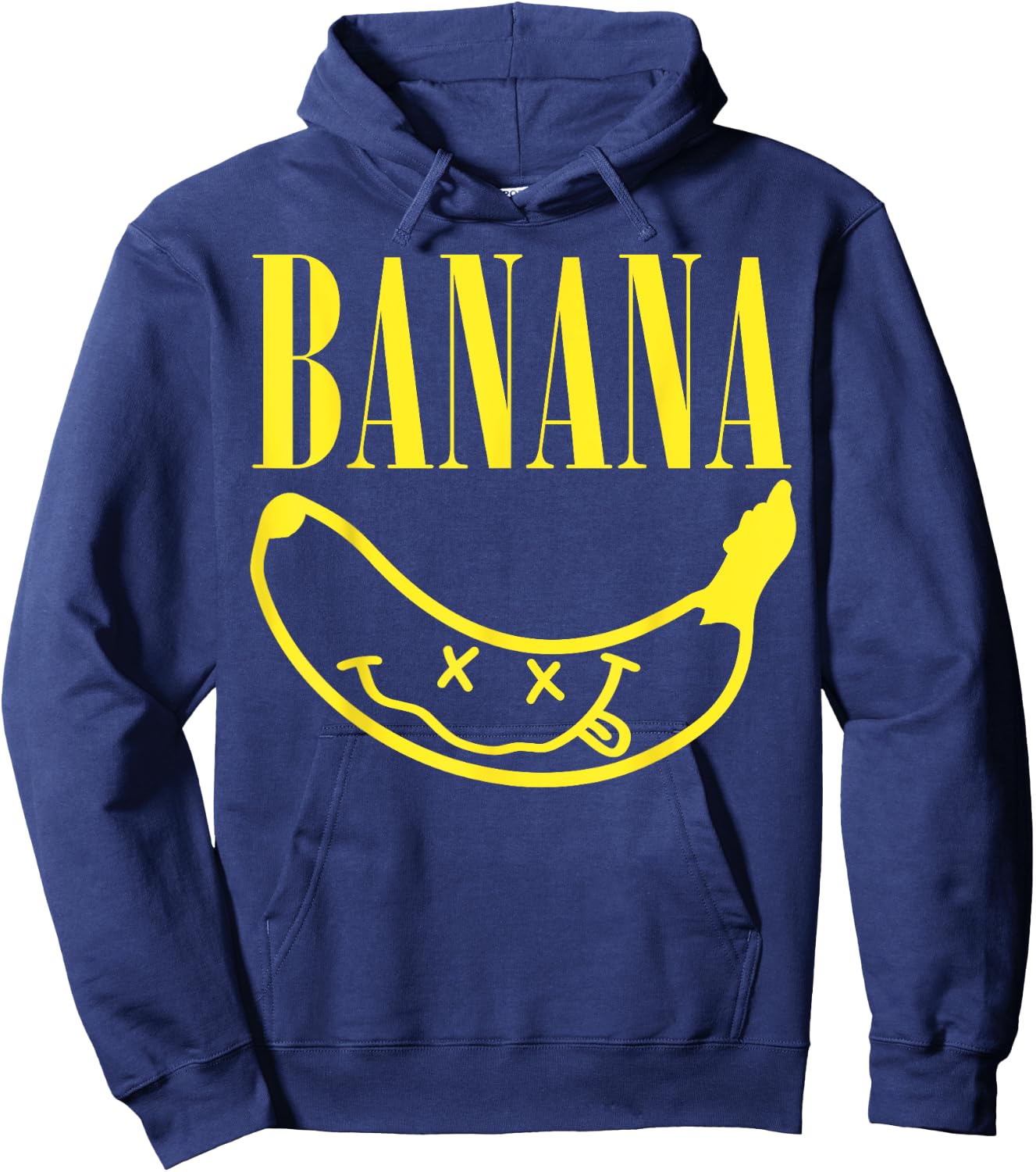 Banana Rock Band Parody For Banana And Music Lovers Hoodie - Hoodie | Navy