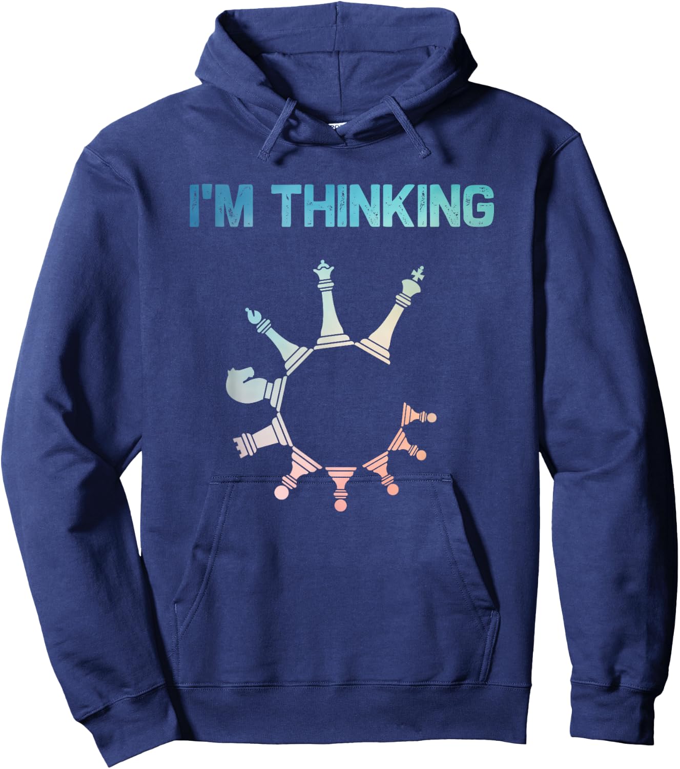 Chess Art Women Boys Girls Chess Player Chess Lover Hoodie - Hoodie | Navy