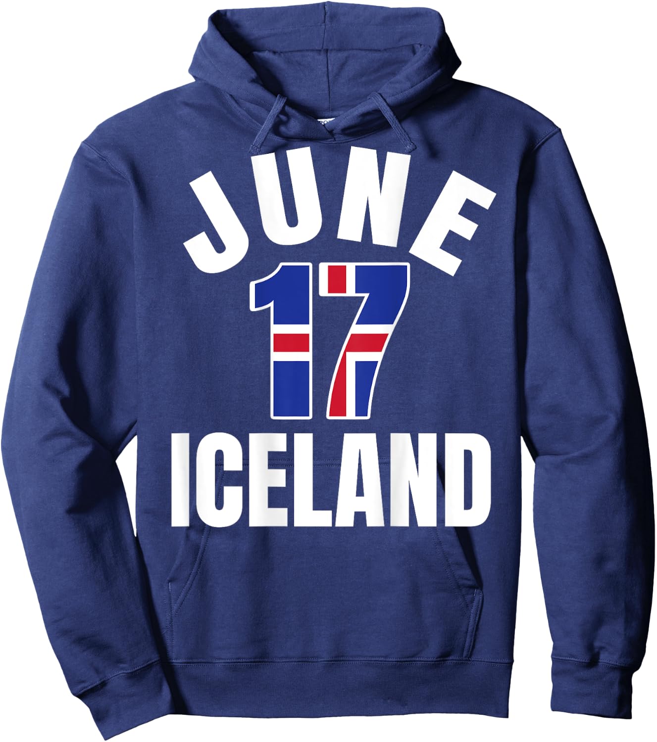 June 17 Iceland National Festival Day Independence Day Hoodie - Hoodie | Navy