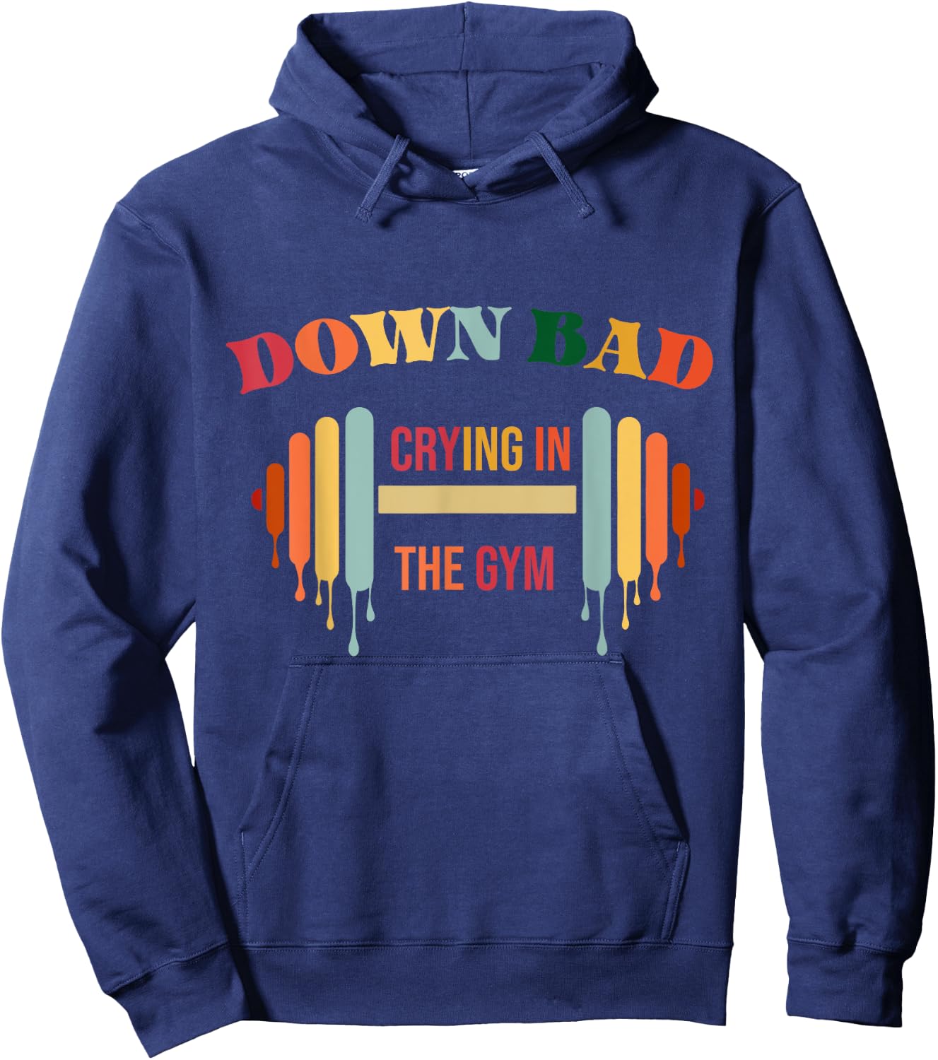 Bad Crying in the Gym Hoodie - Hoodie | Navy