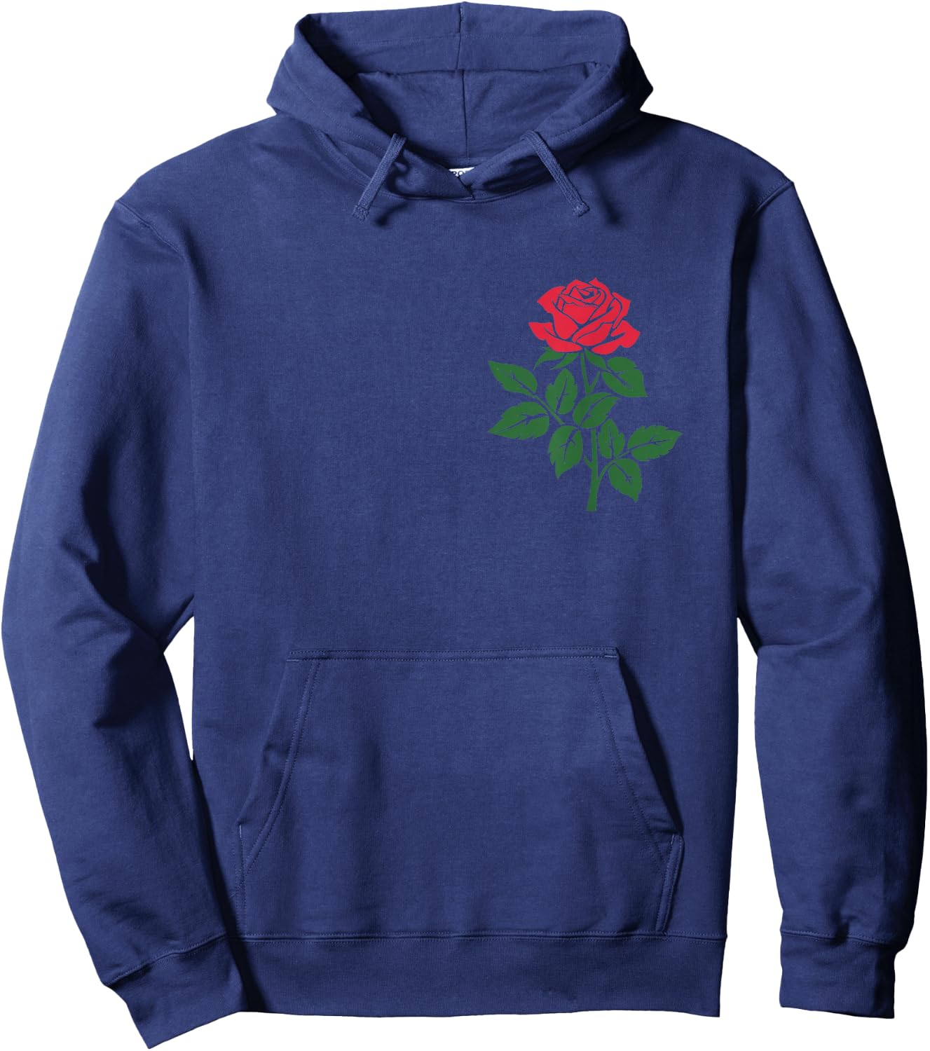 Rose Flower Floral Romantic Love Valentines Day Graphic Hoodie - Hoodie | Navy
