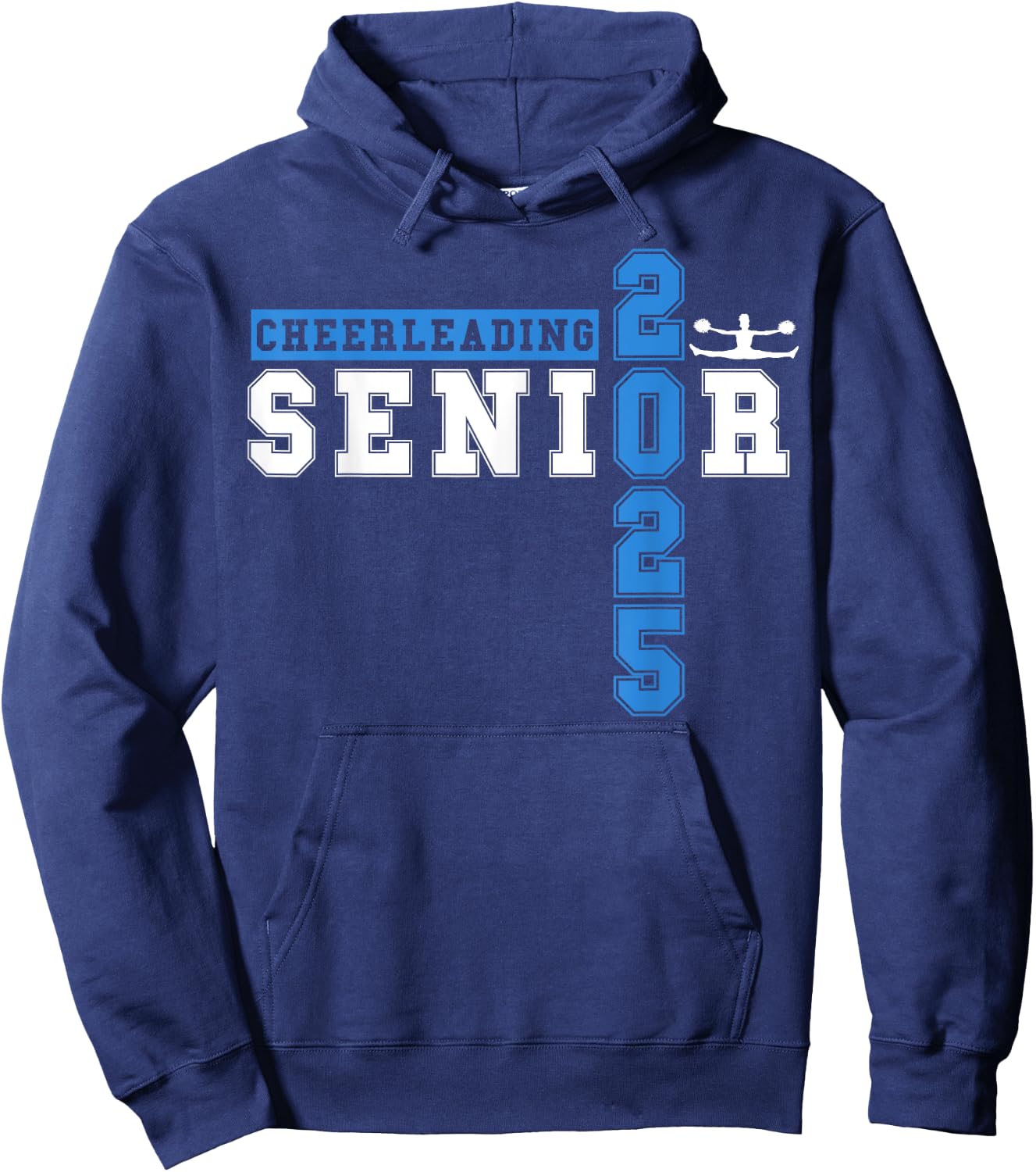 Cheerleading Senior Night Cheer Senior 2025 Graduation 23 Hoodie - Hoodie | Navy