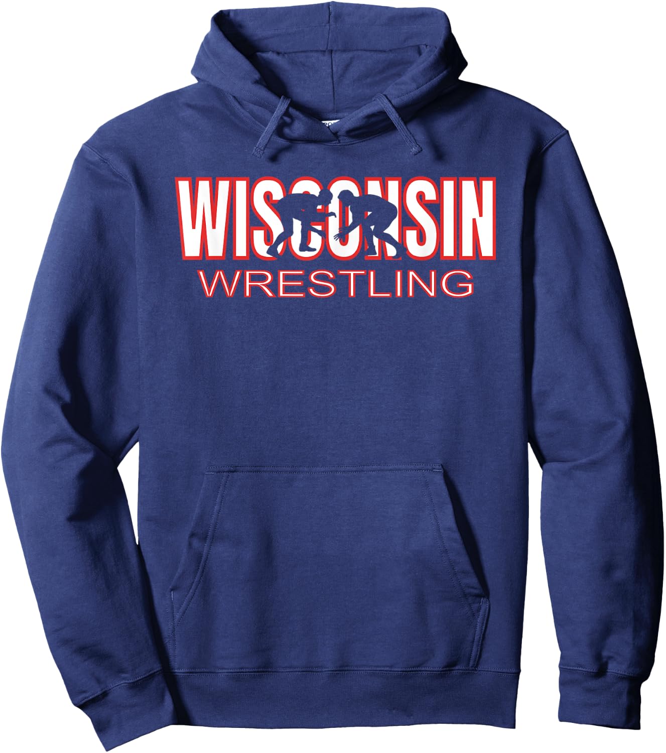 Wisconsin Wrestling Team Coach Wrestler State Pride Gift Hoodie - Hoodie | Navy
