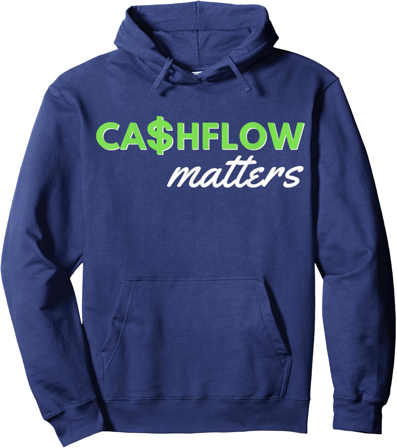 Financial Literacy Financial Adviser Cashflow Matters Hoodie - Hoodie | Navy