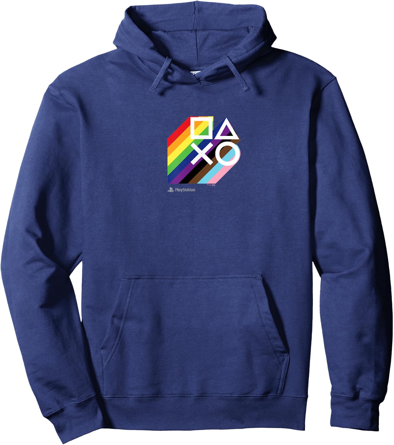 PlayStation Pride LGBTQIA Collection Stacked Chest Logo Hoodie - Hoodie | Navy