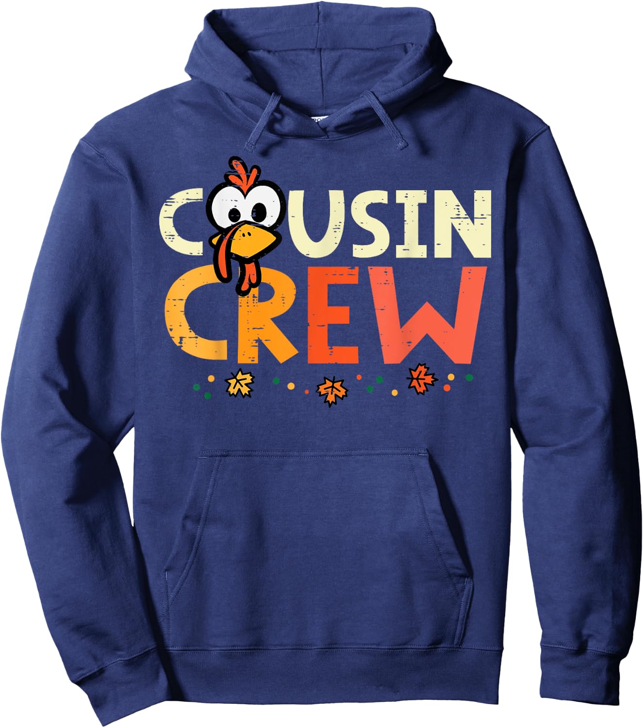 Thanksgiving Cousin Crew Squad Fall Boys Girls Kid Women Men Hoodie - Hoodie | Navy