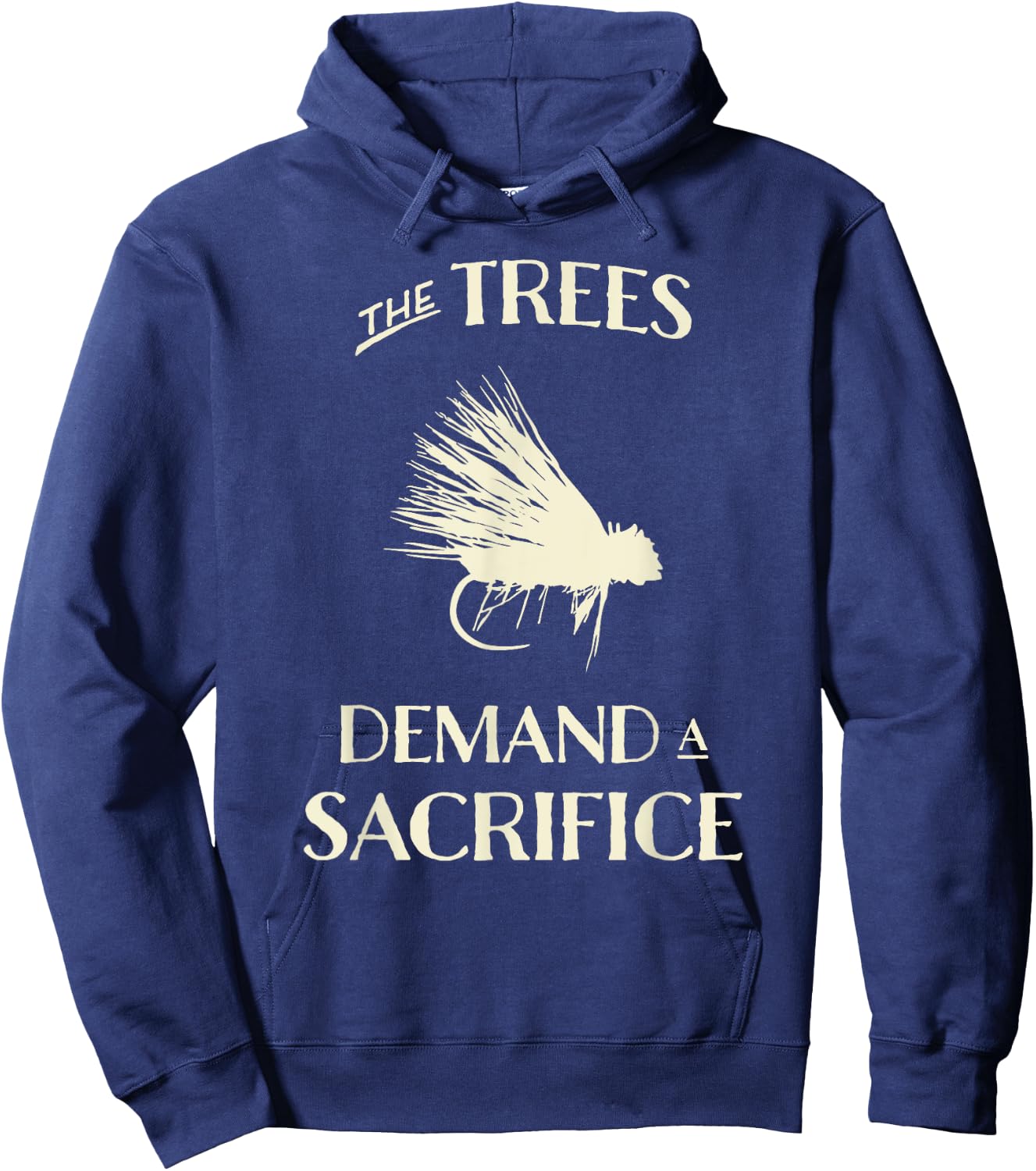 Fly Fishing for Trout Funny Fly Casting Hoodie - Hoodie | Navy
