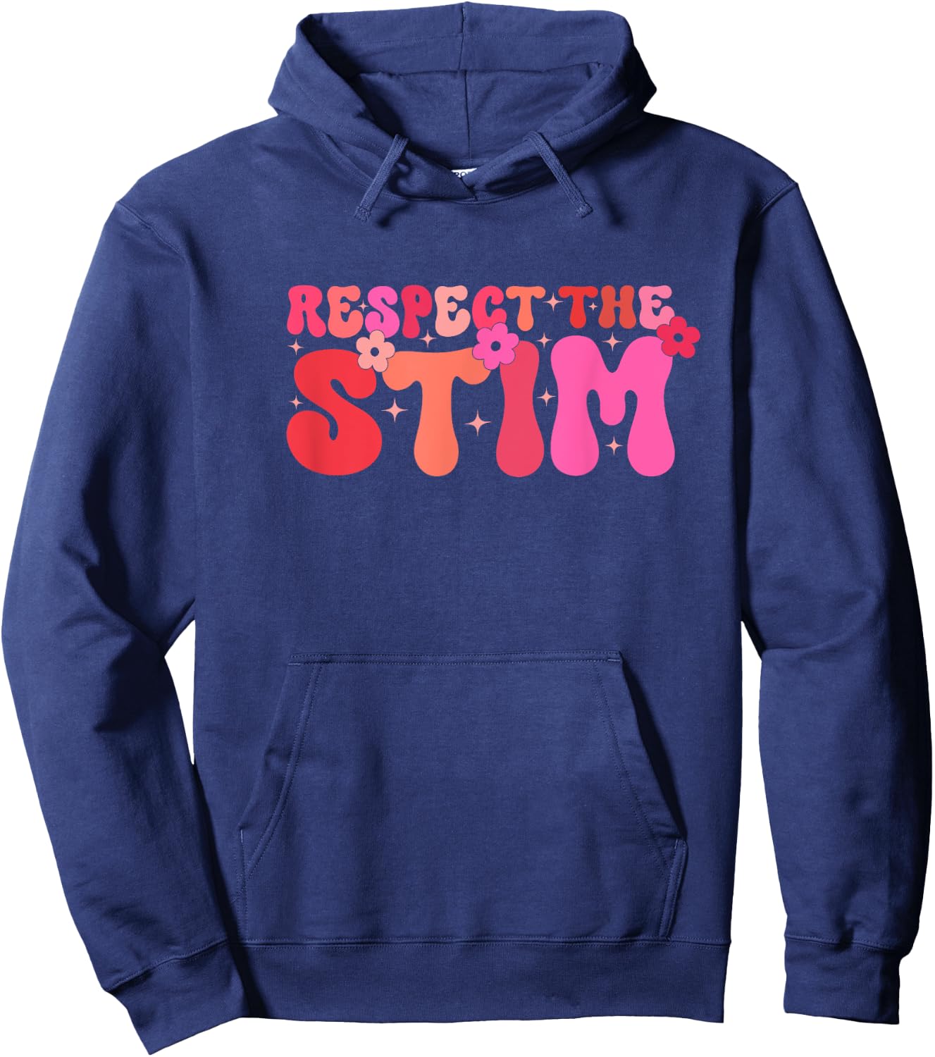 Respect The Stim Autism Stimming Autistic Special Education Hoodie - Hoodie | Navy