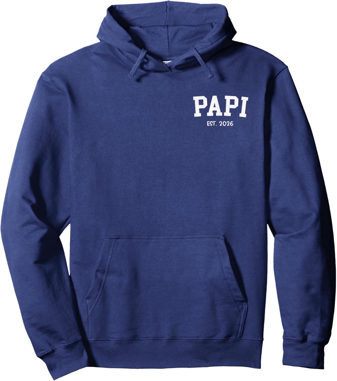 PAPI EST. 2026 Classic Grandpa Fathers Day Hoodie - Hoodie | Navy