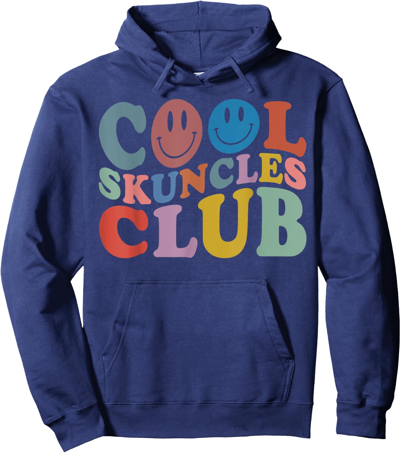 Retro Cool Skuncles Club, Cannabis Marijuana Cool Uncle Hoodie - Hoodie | Navy