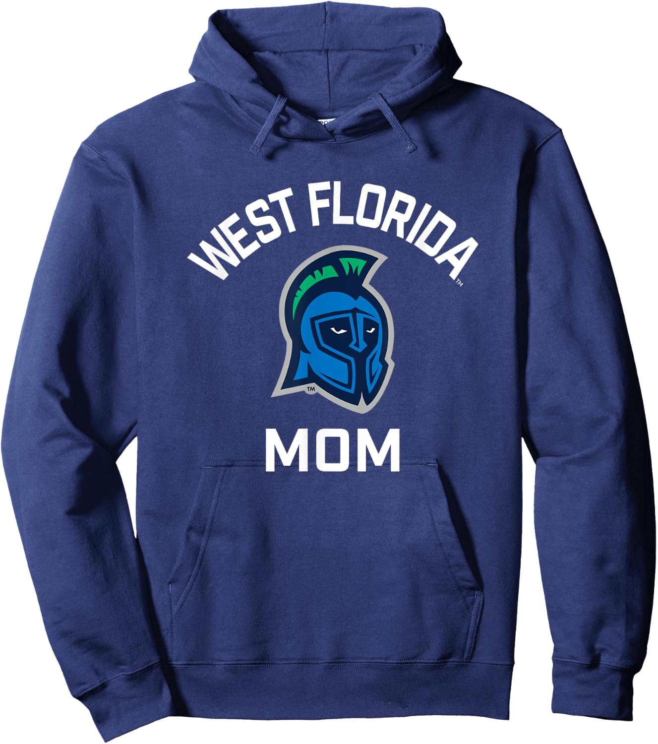 University of West Florida UWF Argonauts Arched Mom Hoodie - Hoodie | Navy