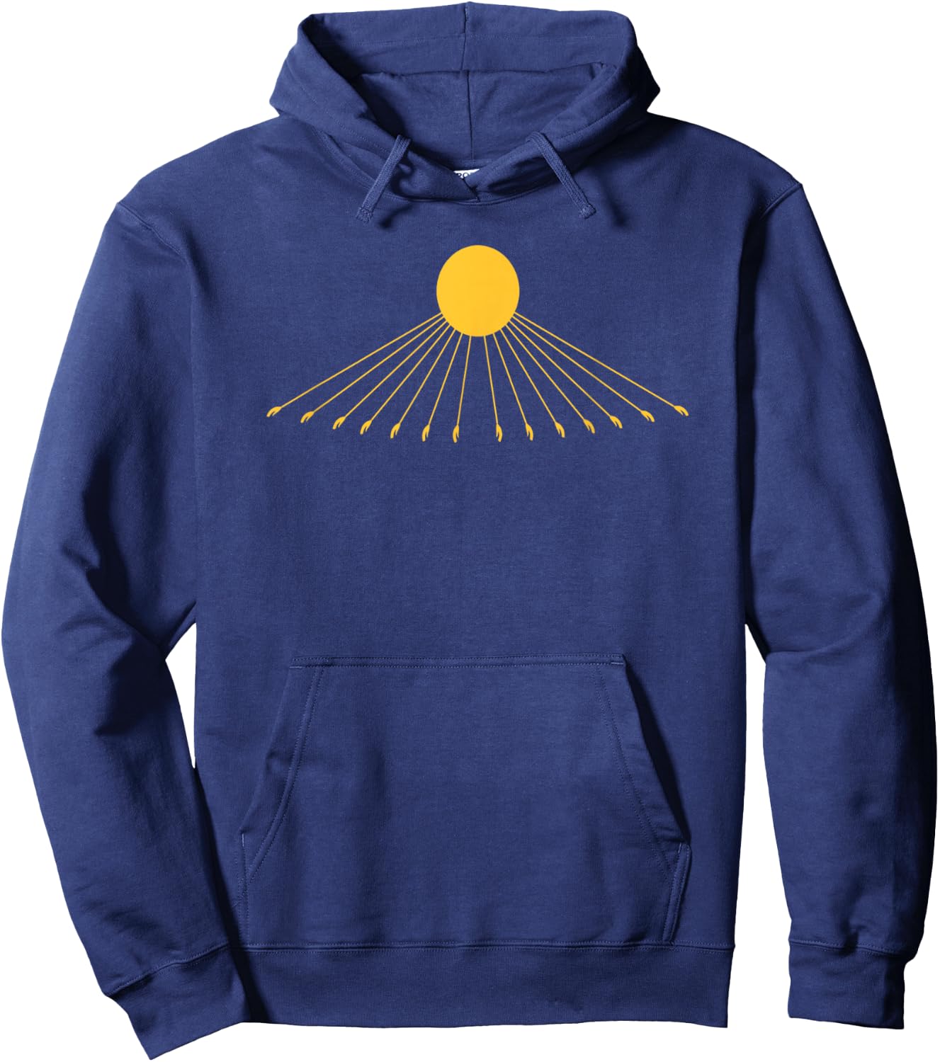 Aten Sun Disk T Shirt Hoodie - Hoodie | Navy