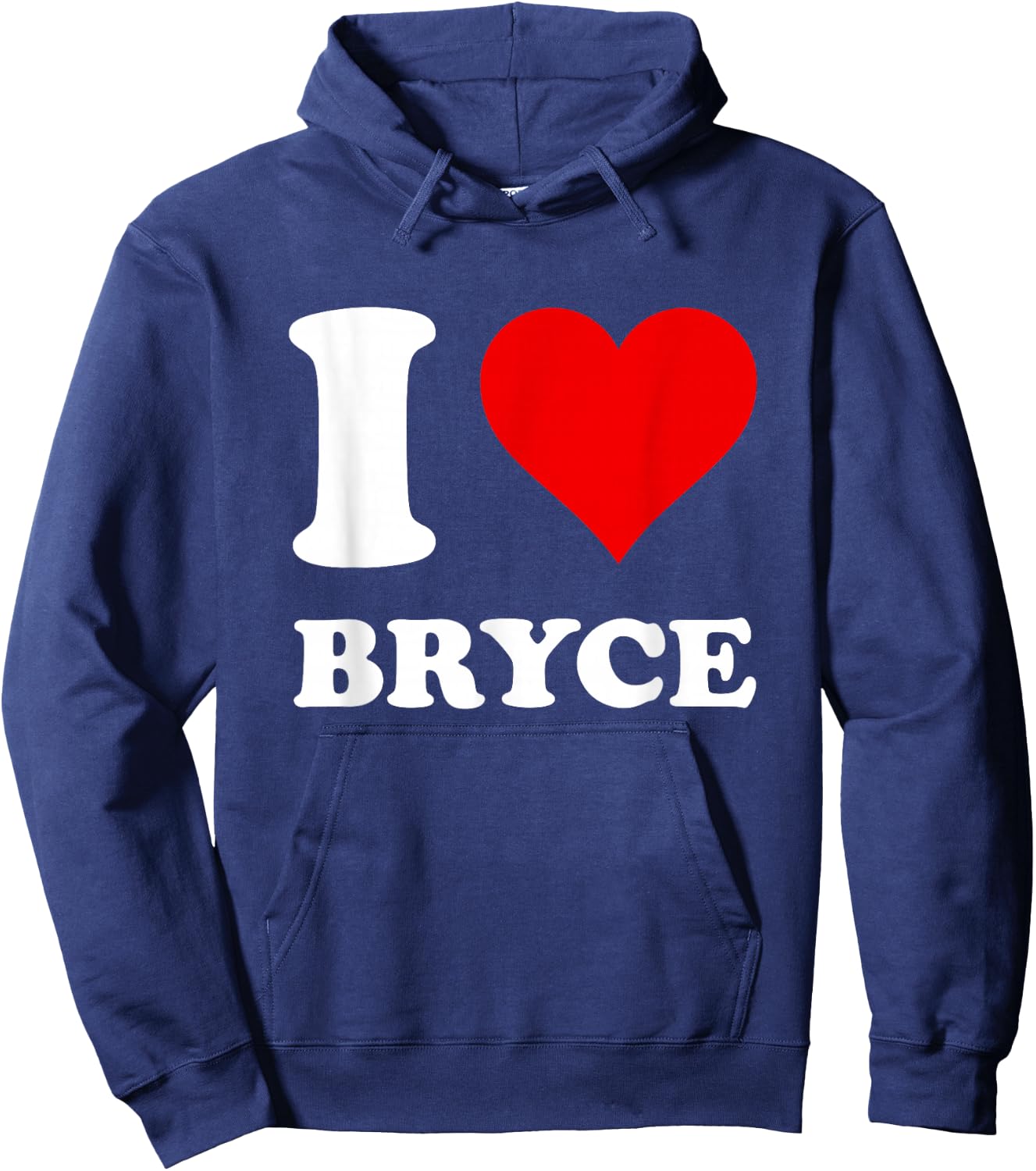 I Love Bryce Hoodie - Hoodie | Navy