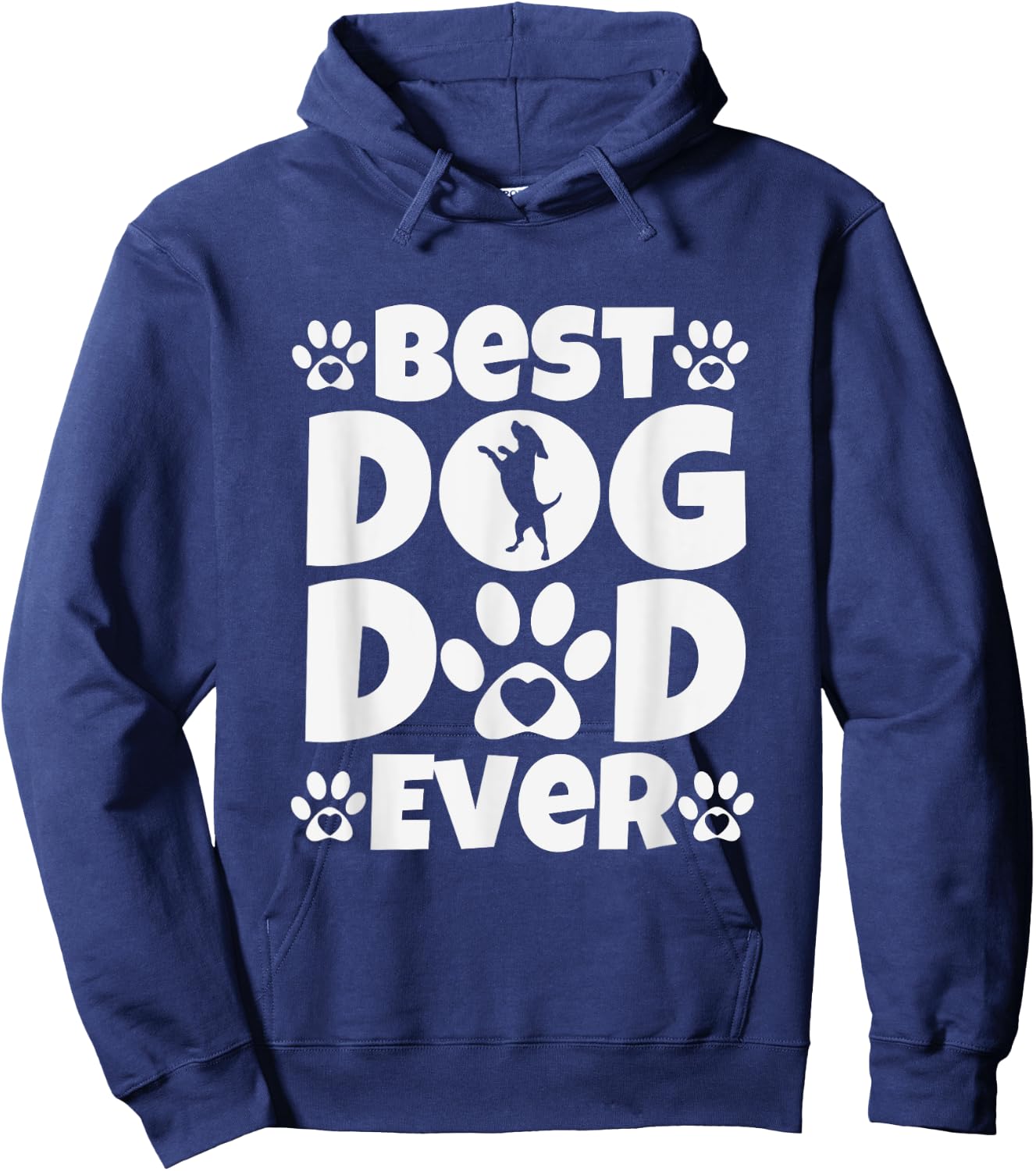 Best Dog Dad Ever - Fathers Day Present - Dog Loving Dad Hoodie - Hoodie | Navy