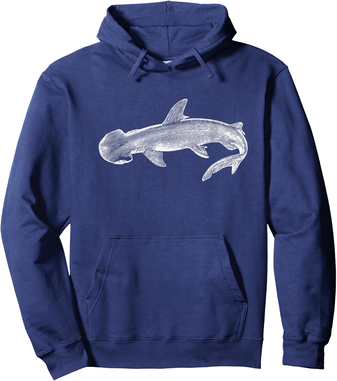 Bonnethead Shark Deep Sea Fishing Ocean Shark Fish Hoodie - Hoodie | Navy
