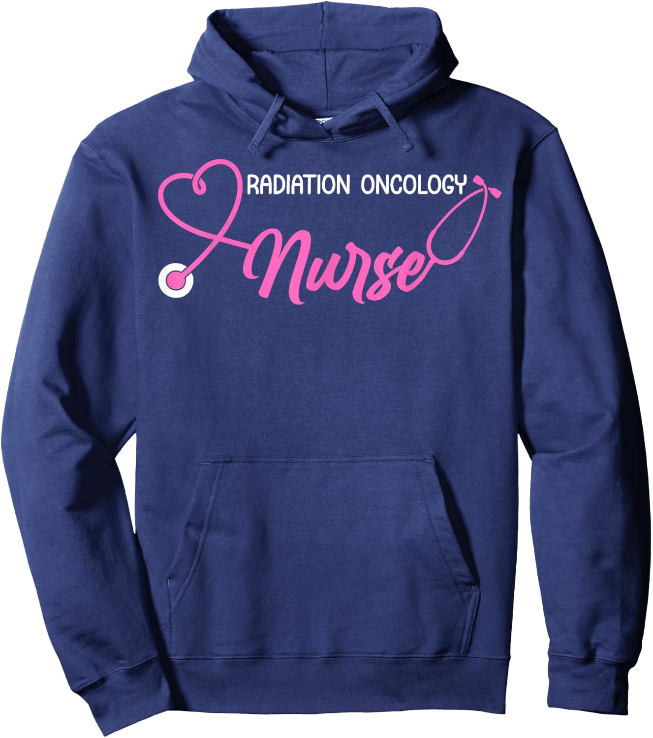 Radiation Oncology Nurse Appreciation - Adults Nurse Themed - Black, Small - Short Sleeve Hoodie - Hoodie | Navy