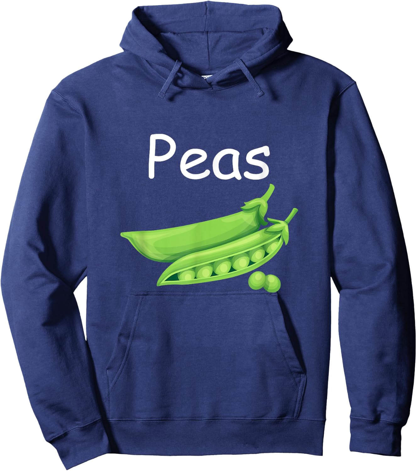 Funny Family Matching Halloween Costumes Peas and Carrots Hoodie - Hoodie | Navy
