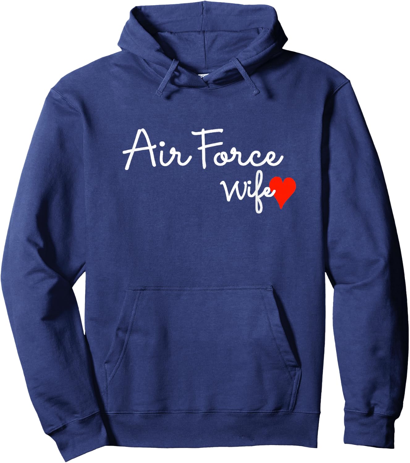 Air Force Wife Proud Military Spouse USA Family Patriotic Hoodie - Hoodie | Navy