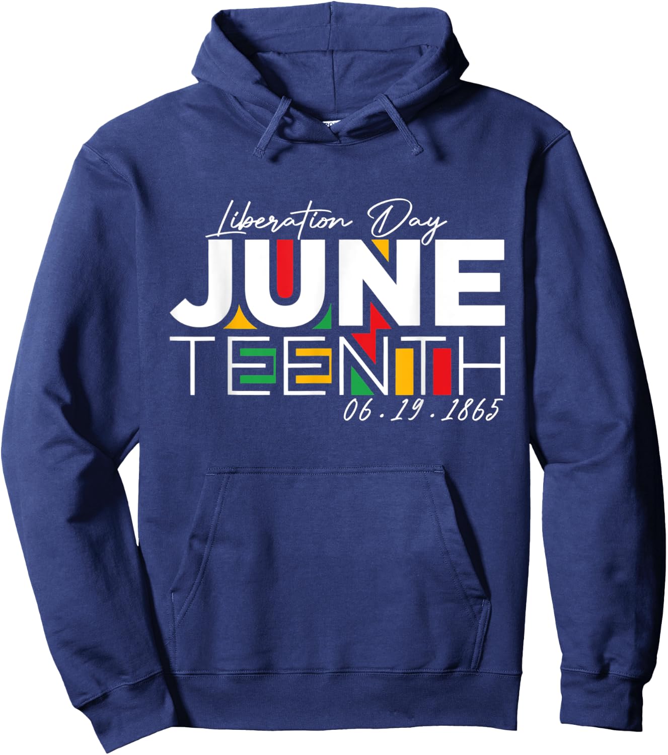 Black Women Liberation Day Juneteenth Freedom 16.09.1865 Hoodie - Hoodie | Navy