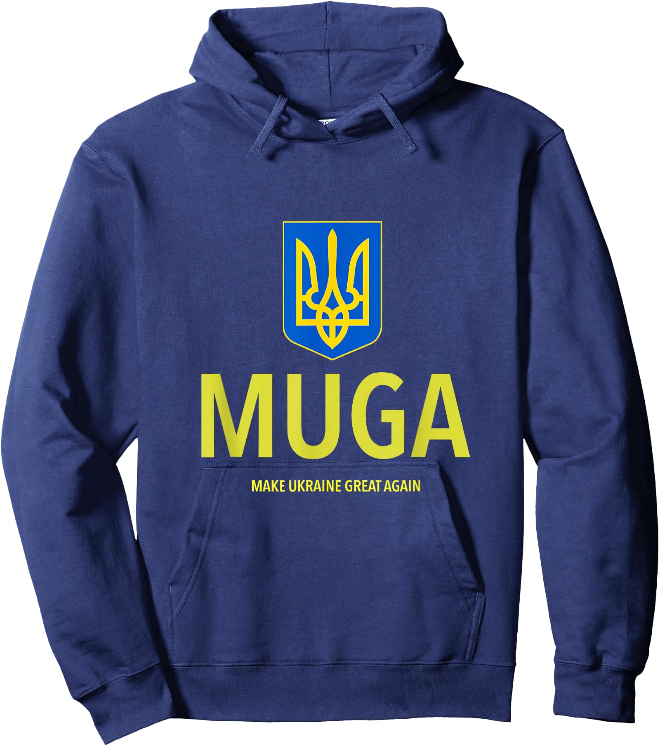 MUGA Make Ukraine Great Again Hoodie - Hoodie | Navy