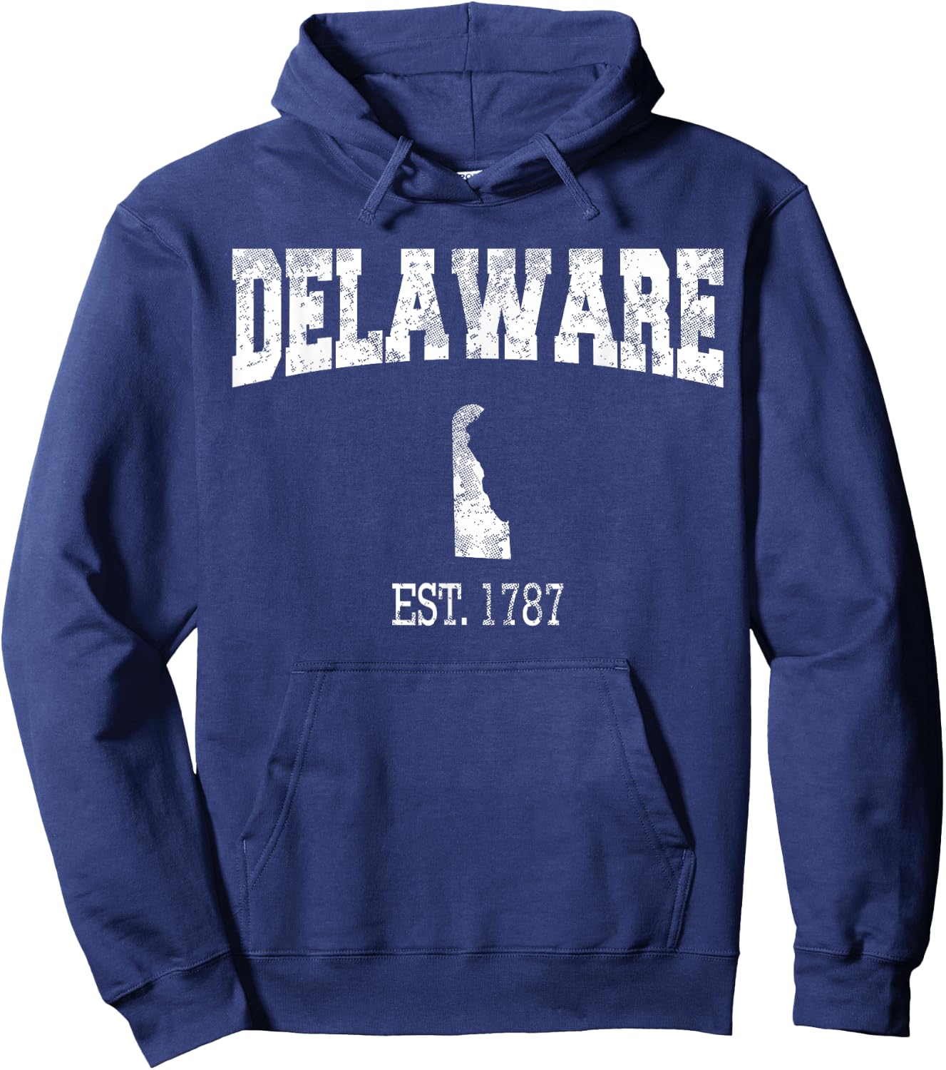 Delaware Vintage Sports Design DE Hoodie - Hoodie | Navy