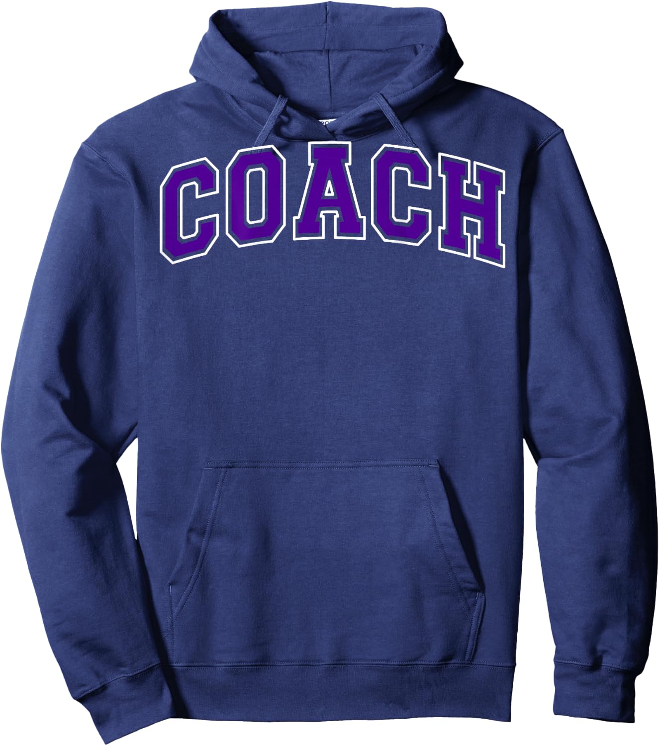 Coach Sports Trainer Vintage Purple White on the back Hoodie - Hoodie | Navy