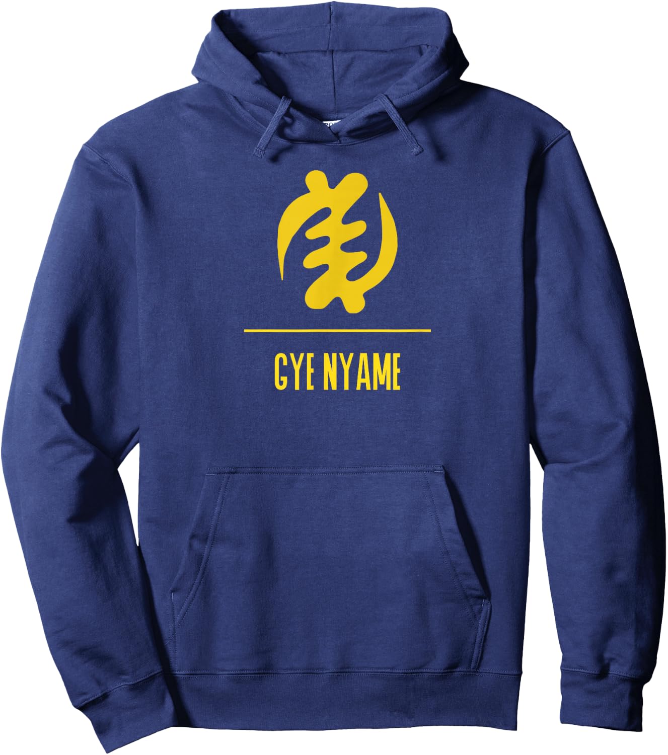 Adinkra Symbol | GYE NYAME Black Pride Graphic Hoodie - Hoodie | Navy