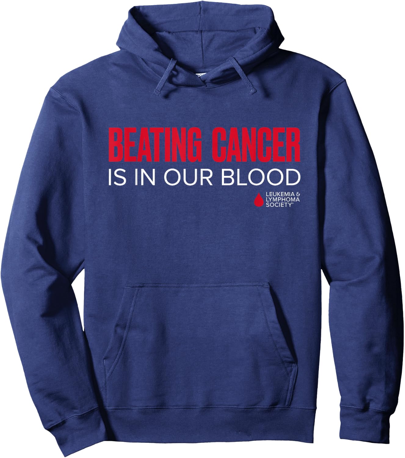 LLS - Beating Cancer is in Our Blood Hoodie - Hoodie | Navy