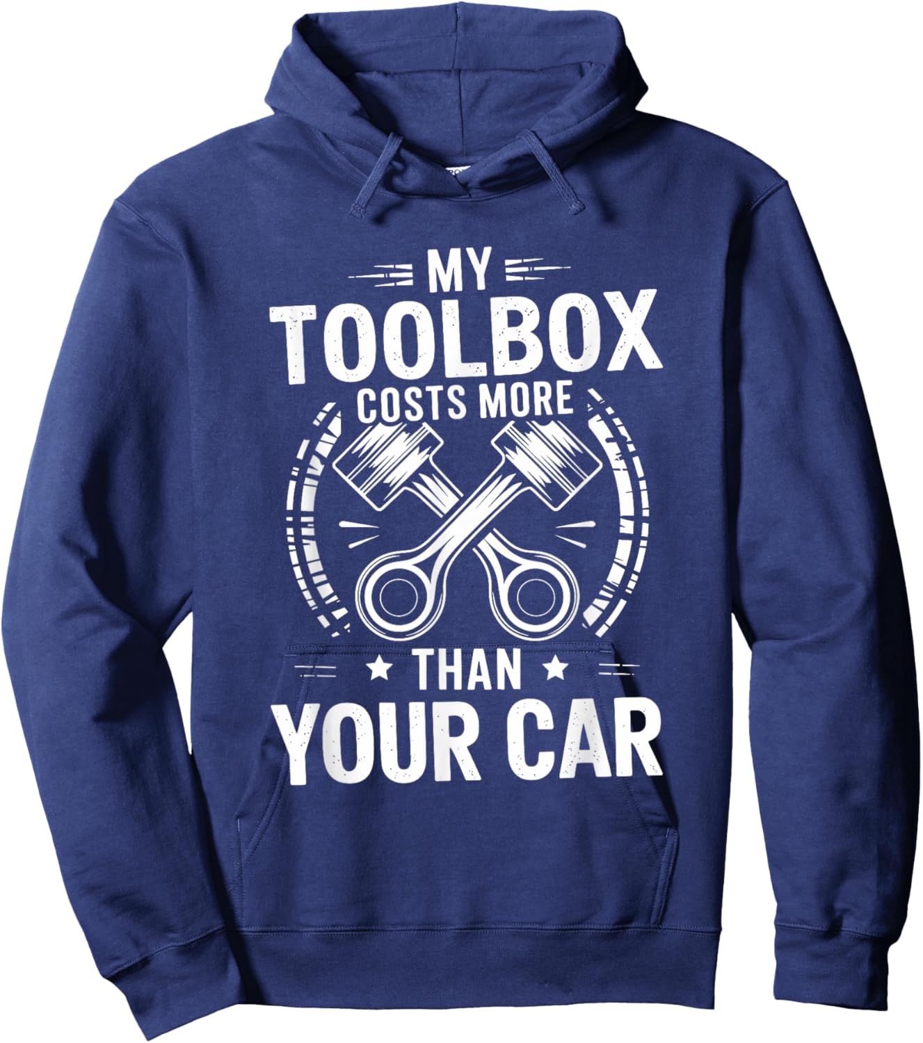 Car Garage Mechanic My Toolbox Costs More Than Your Car Hoodie - Hoodie | Navy