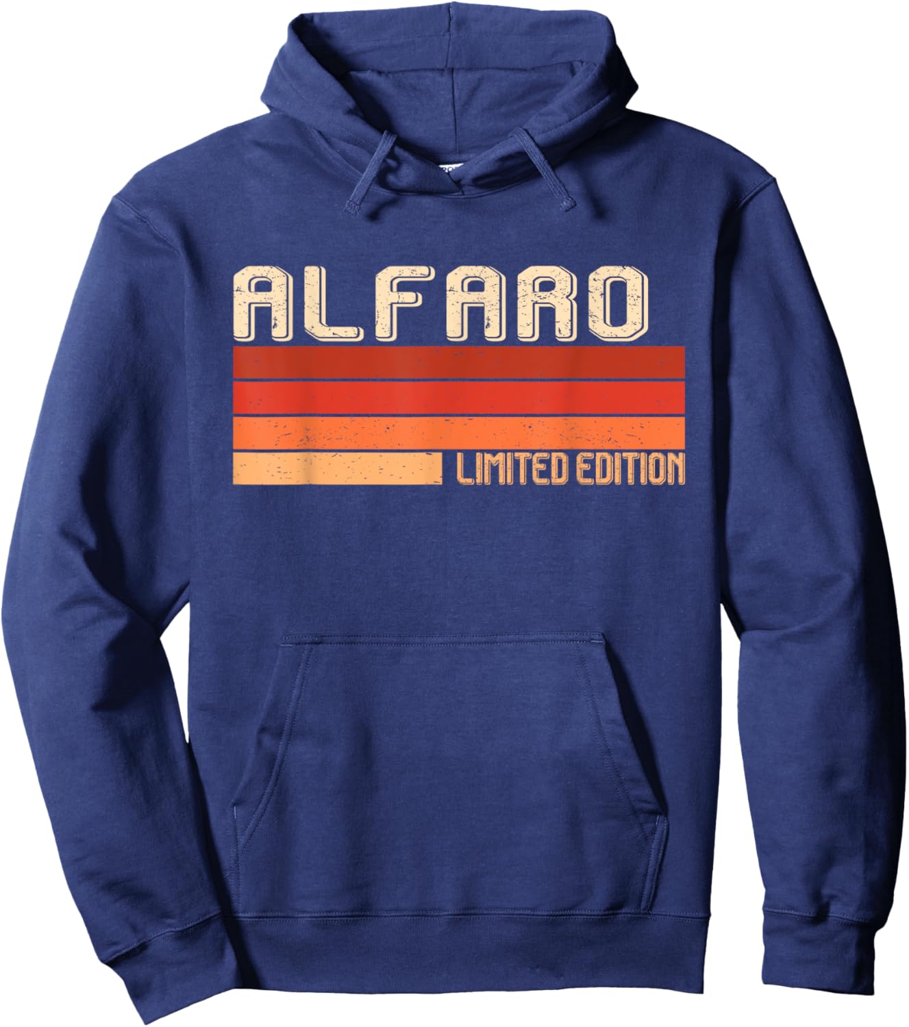 ALFARO Name Personalized Idea Men Retro Vintage ALFARO Hoodie - Hoodie | Navy