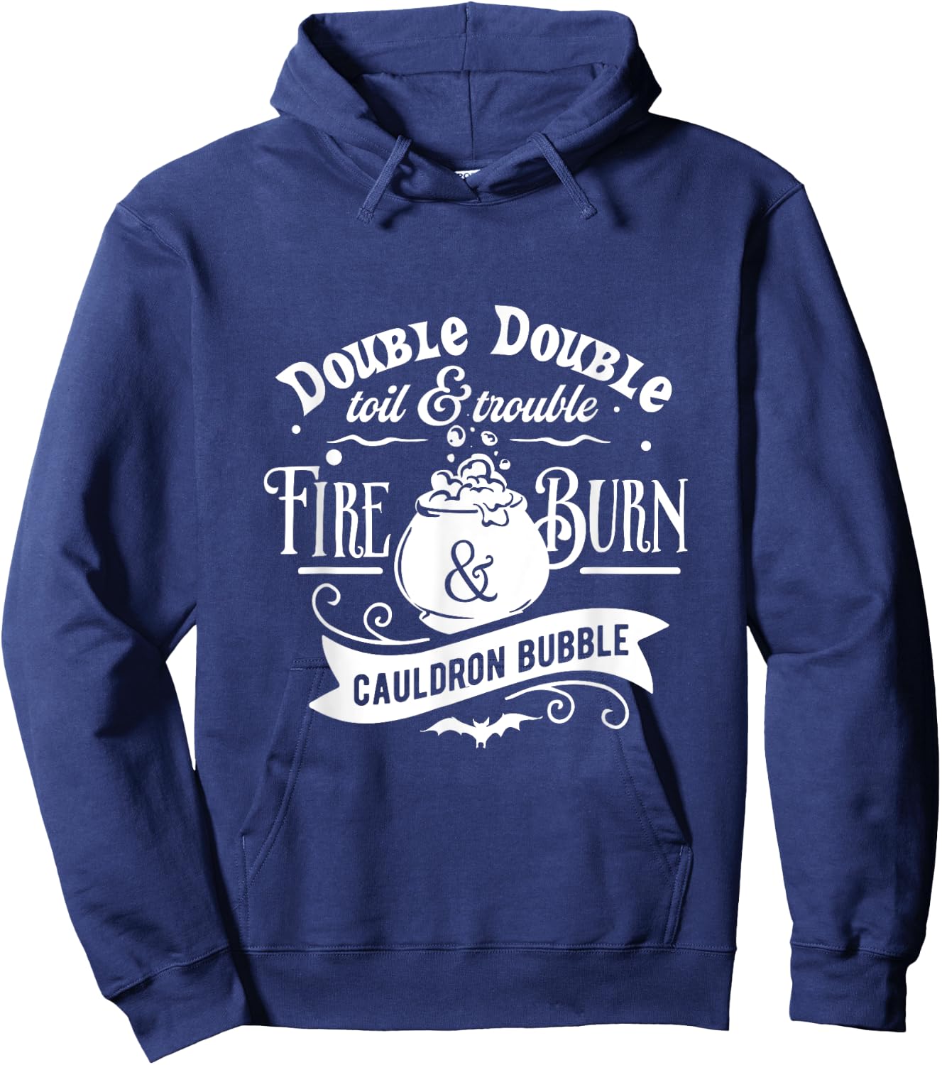 Double Double Toil and Trouble Hoodie - Hoodie | Navy