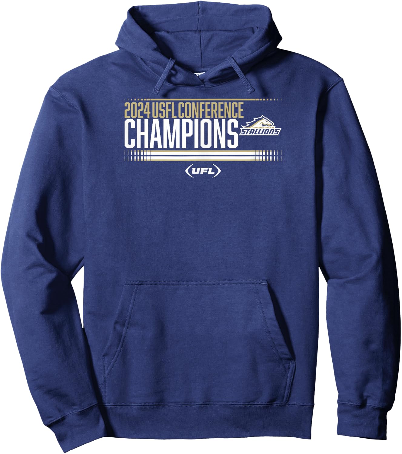 Birmingham Stallions - 2024 USFL Conference Champs - UFL Hoodie - Hoodie | Navy