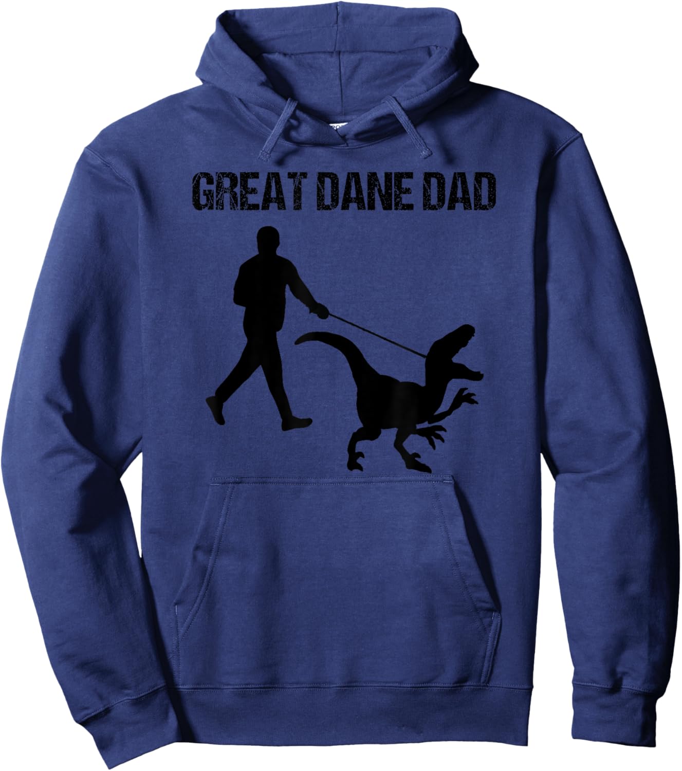 Great Dane dad Dinosaur Hoodie - Hoodie | Navy