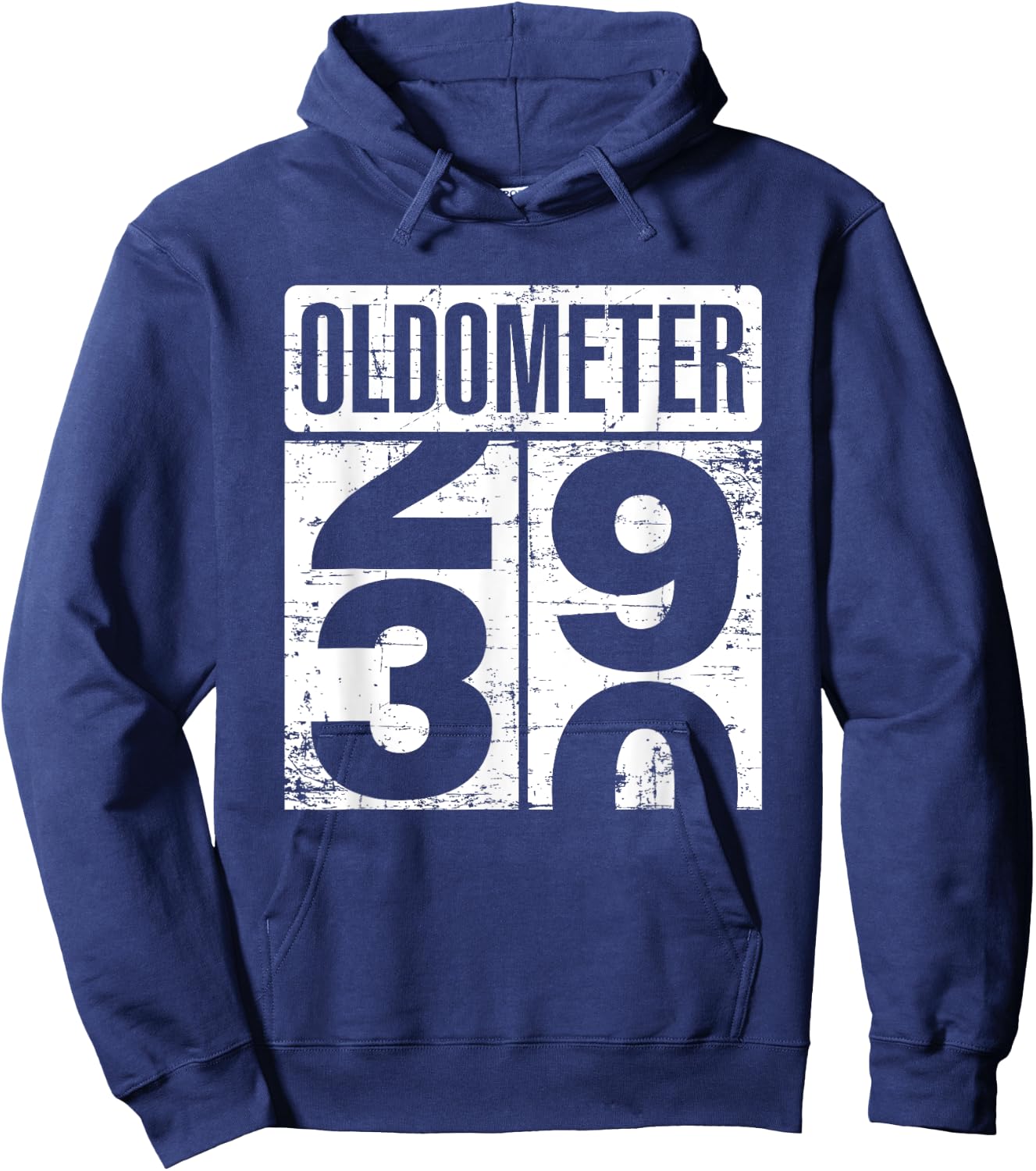 Oldometer 29-30 Funny 30th Birthday 30 Year Old Gift Hoodie - Hoodie | Navy